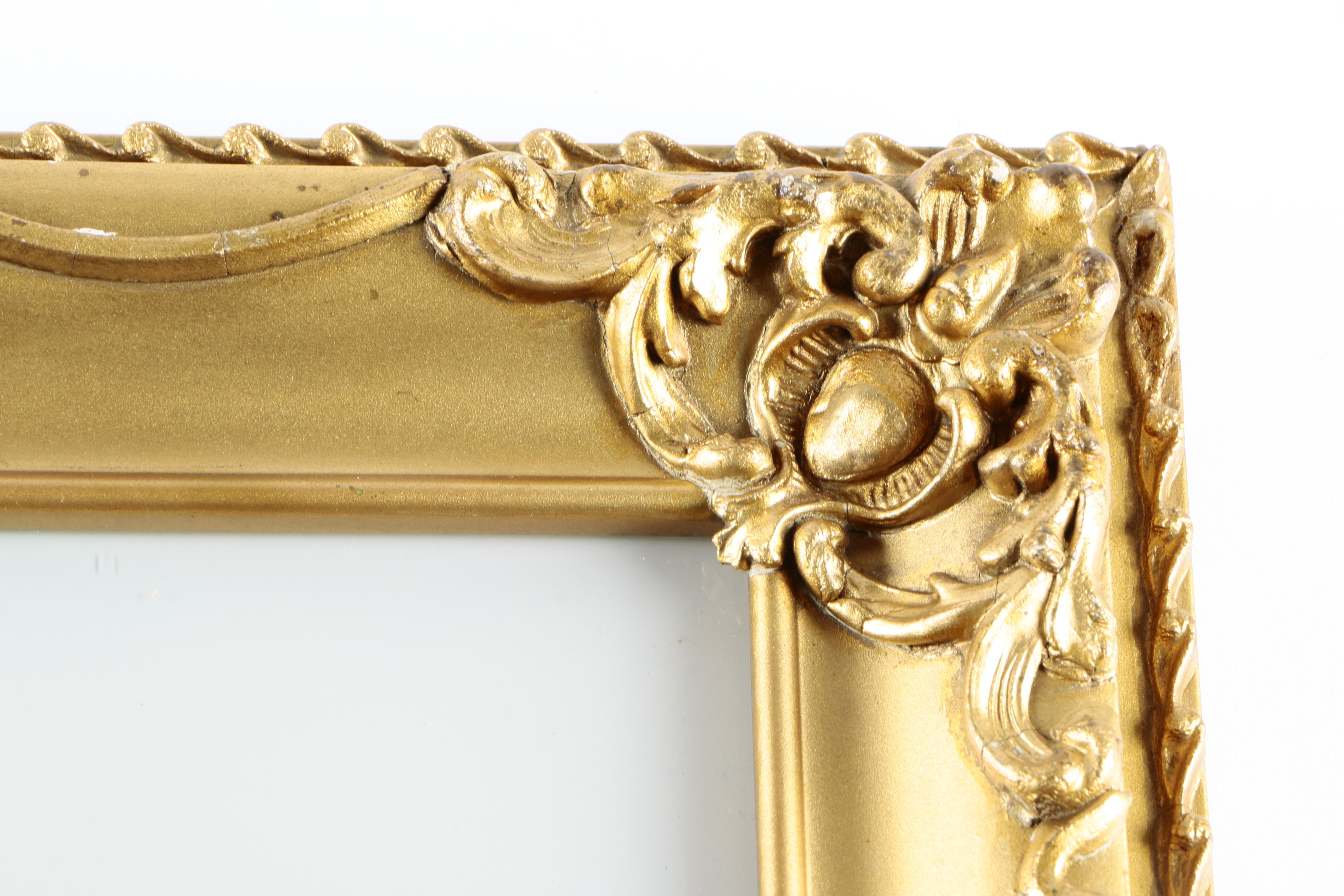 Trio of Reverse Oil Paintings on Glass