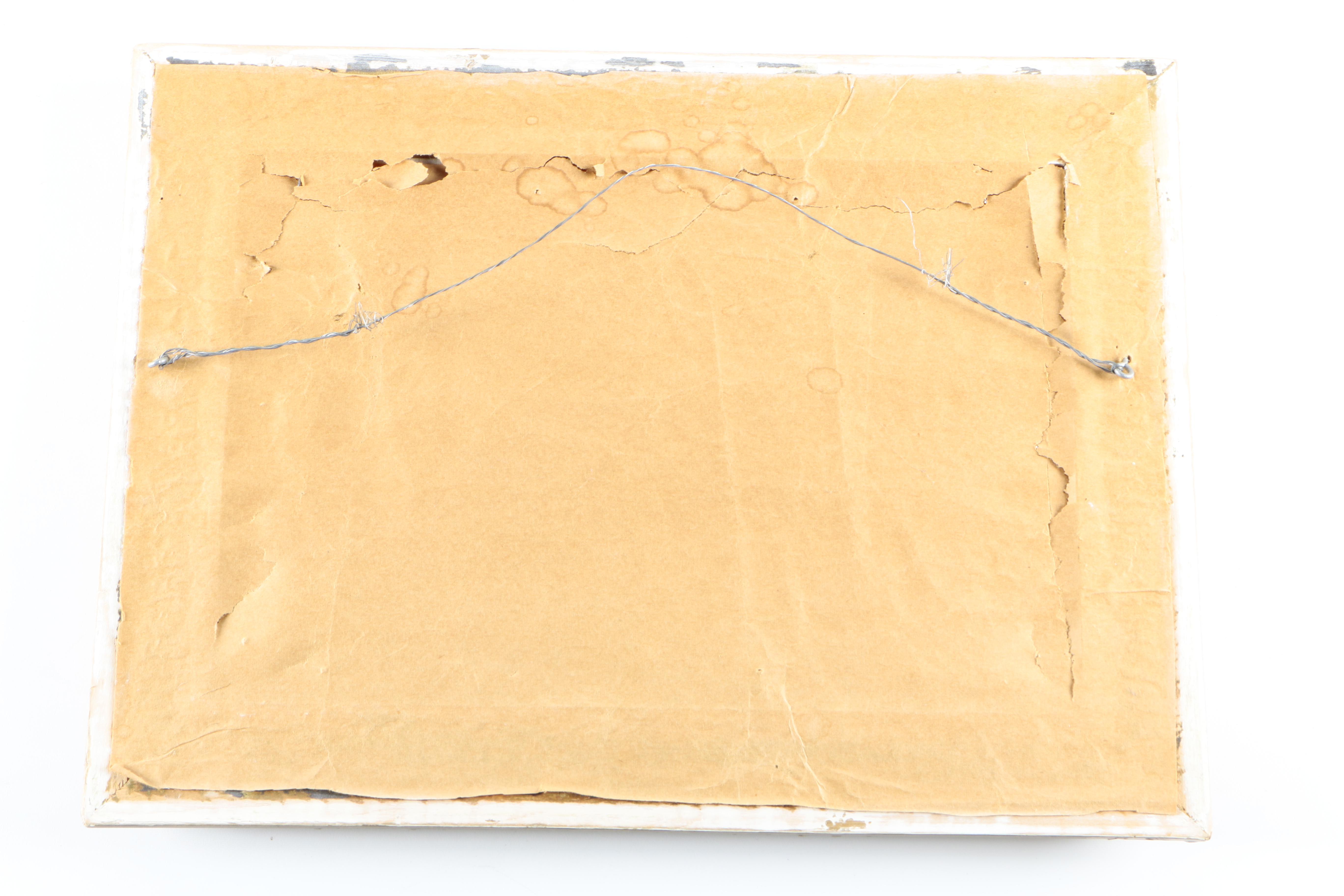 Trio of Reverse Oil Paintings on Glass