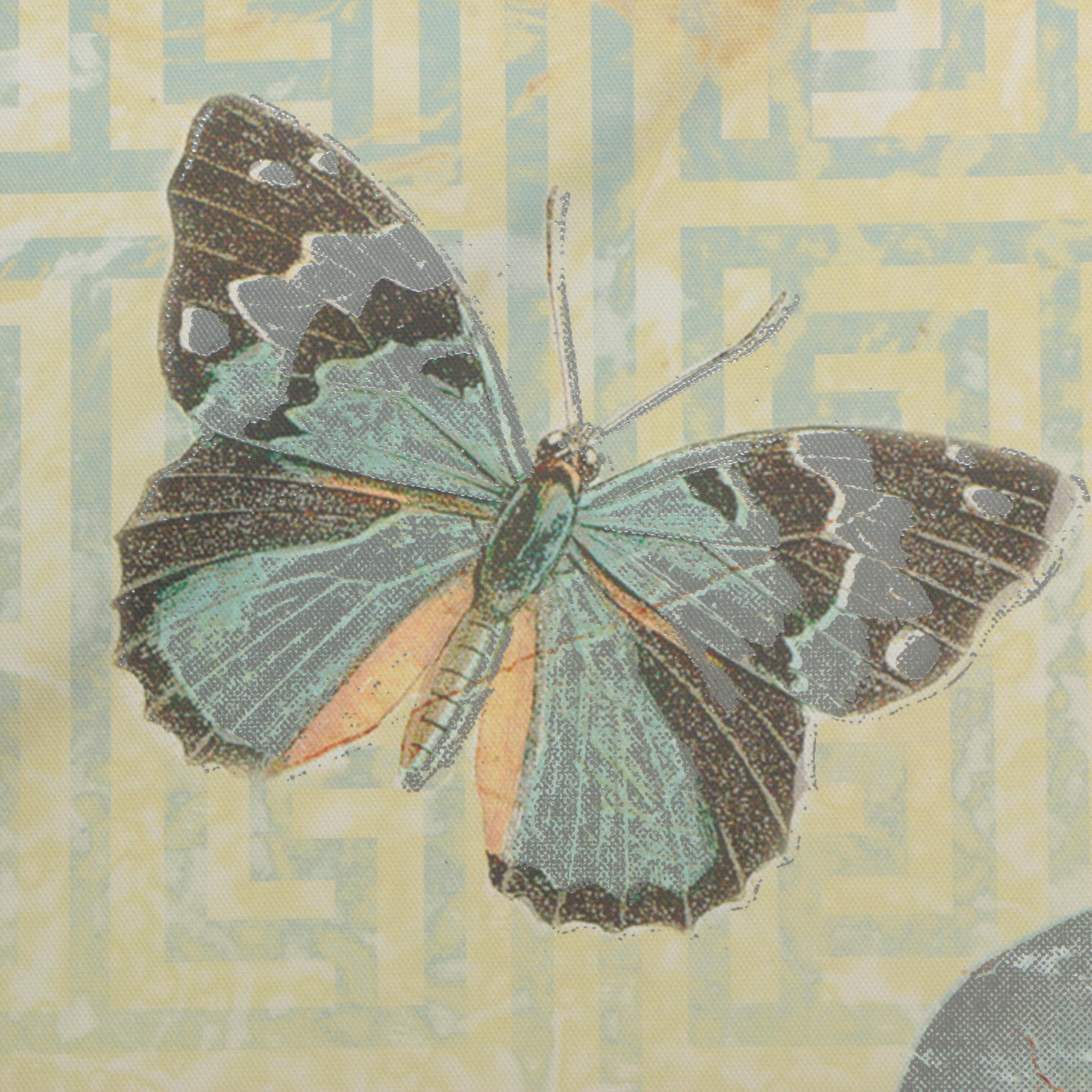 Kirkland's Embellished Giclee Print on Canvas of Butterfly