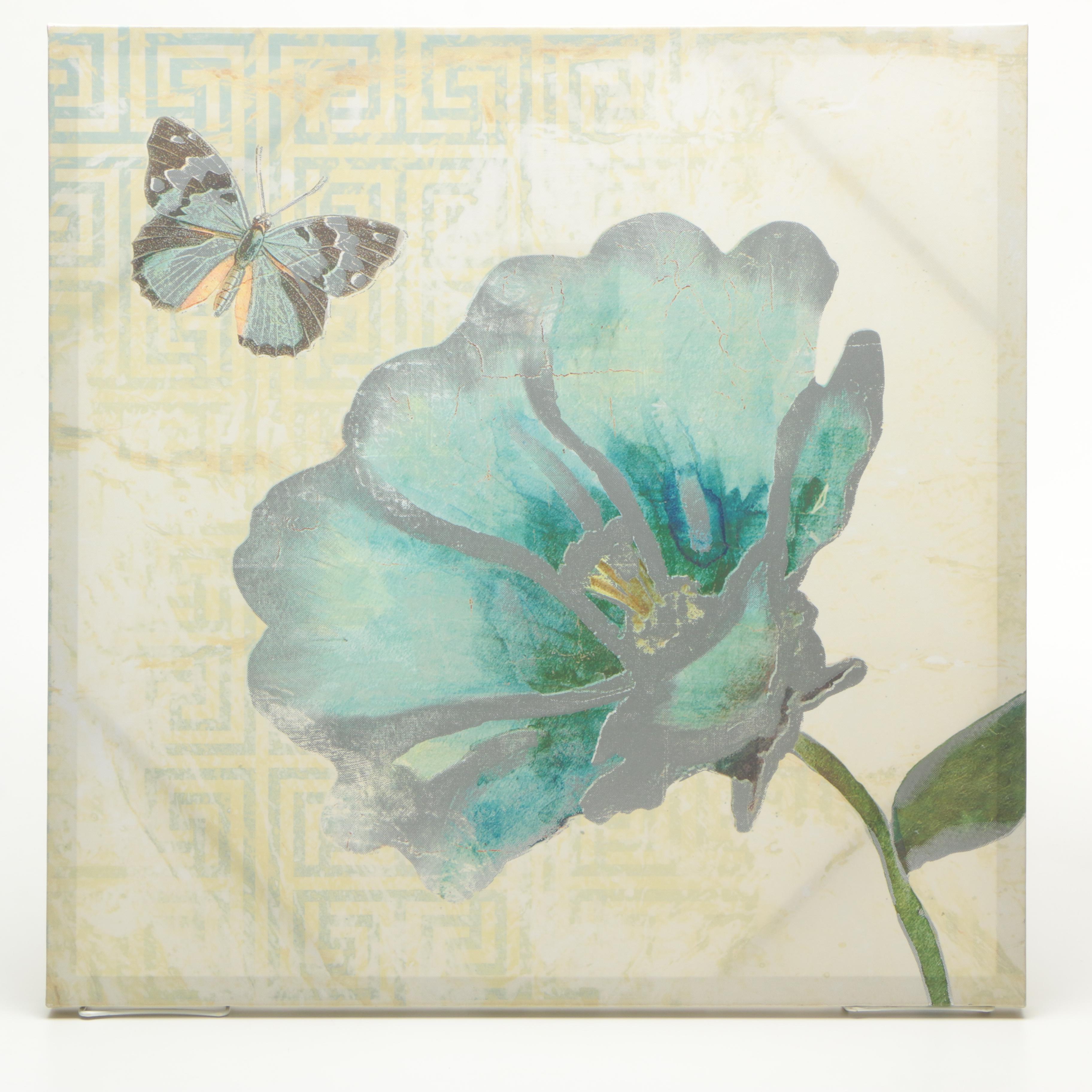 Kirkland's Embellished Giclee Print on Canvas of Butterfly