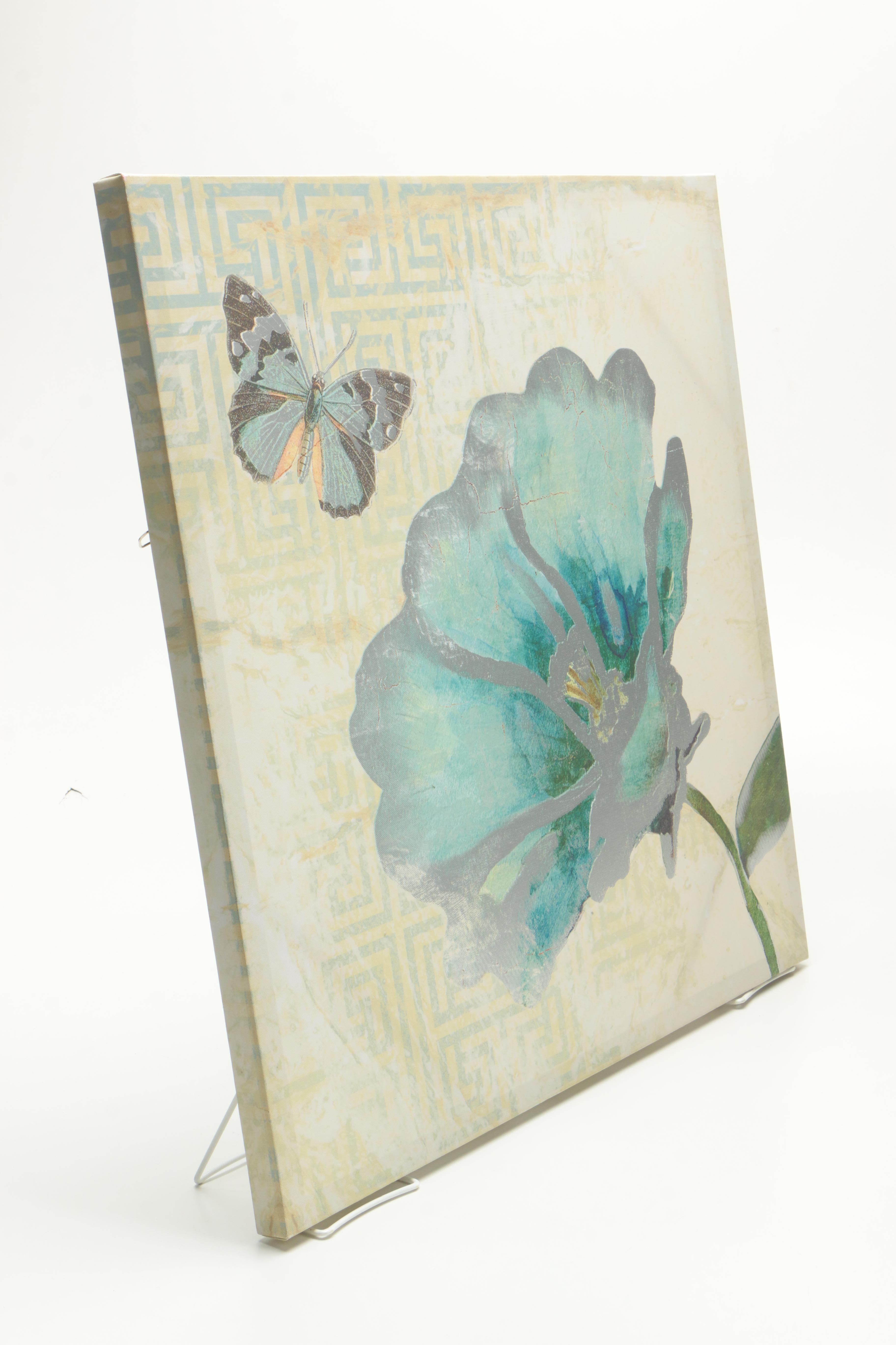 Kirkland's Embellished Giclee Print on Canvas of Butterfly