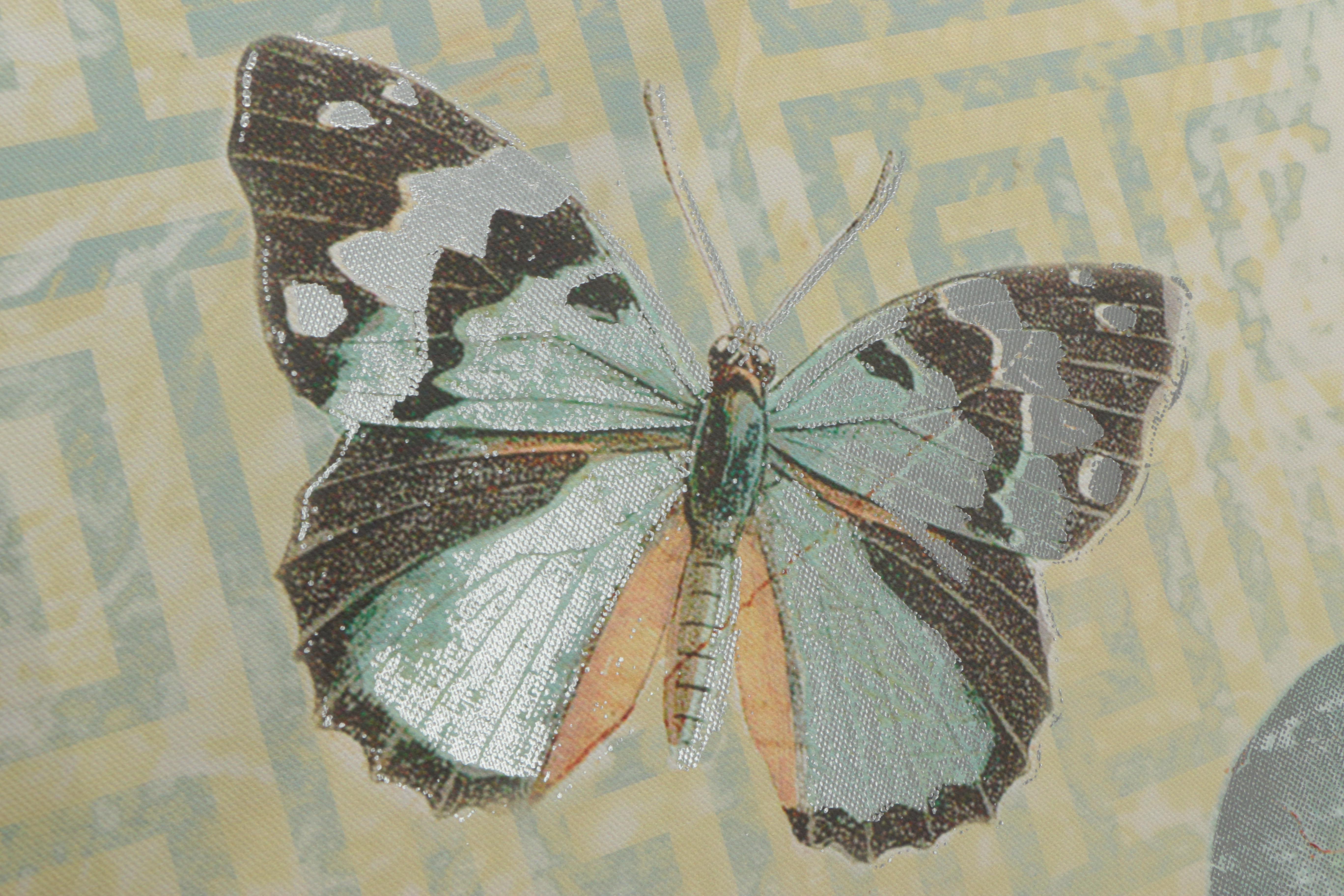 Kirkland's Embellished Giclee Print on Canvas of Butterfly