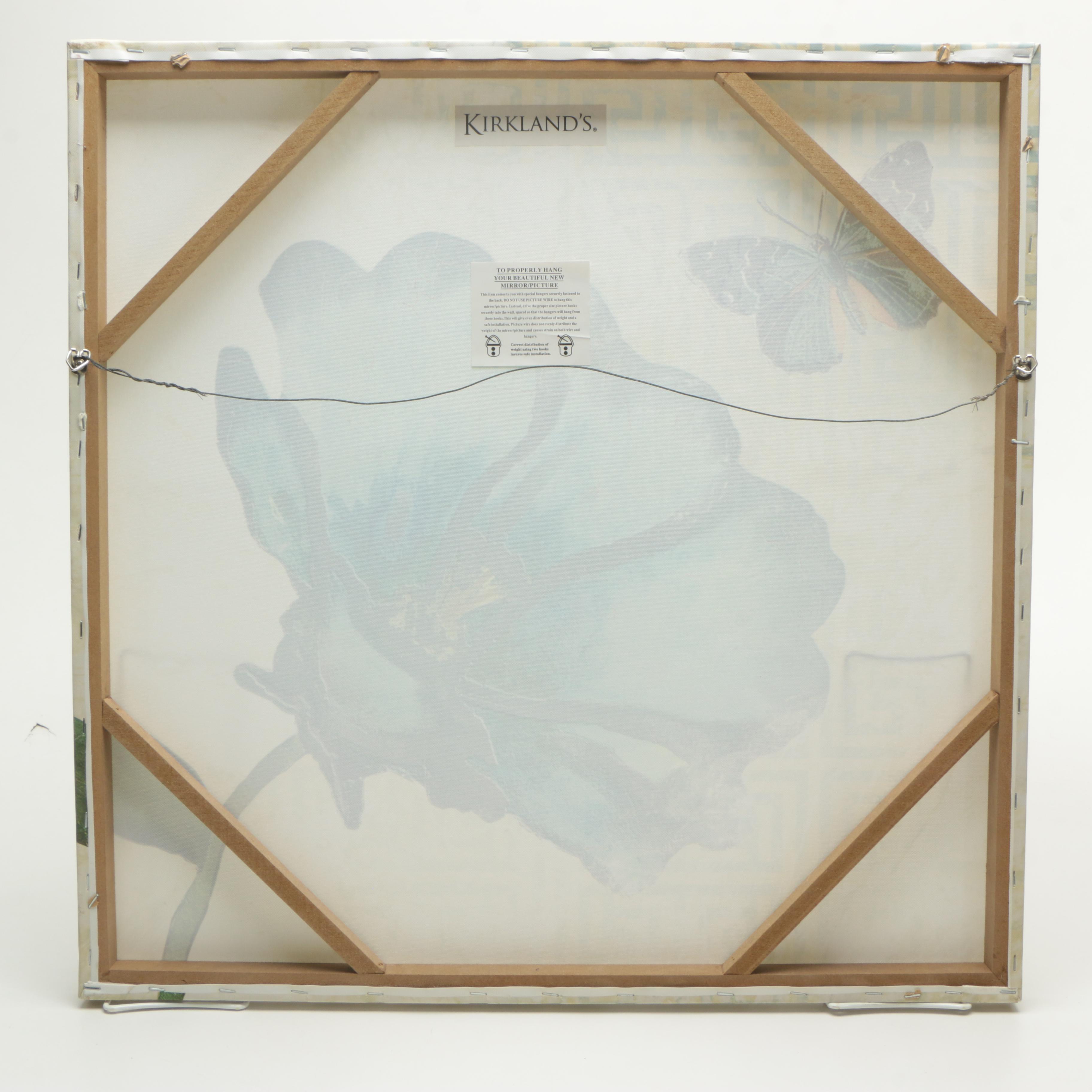 Kirkland's Embellished Giclee Print on Canvas of Butterfly