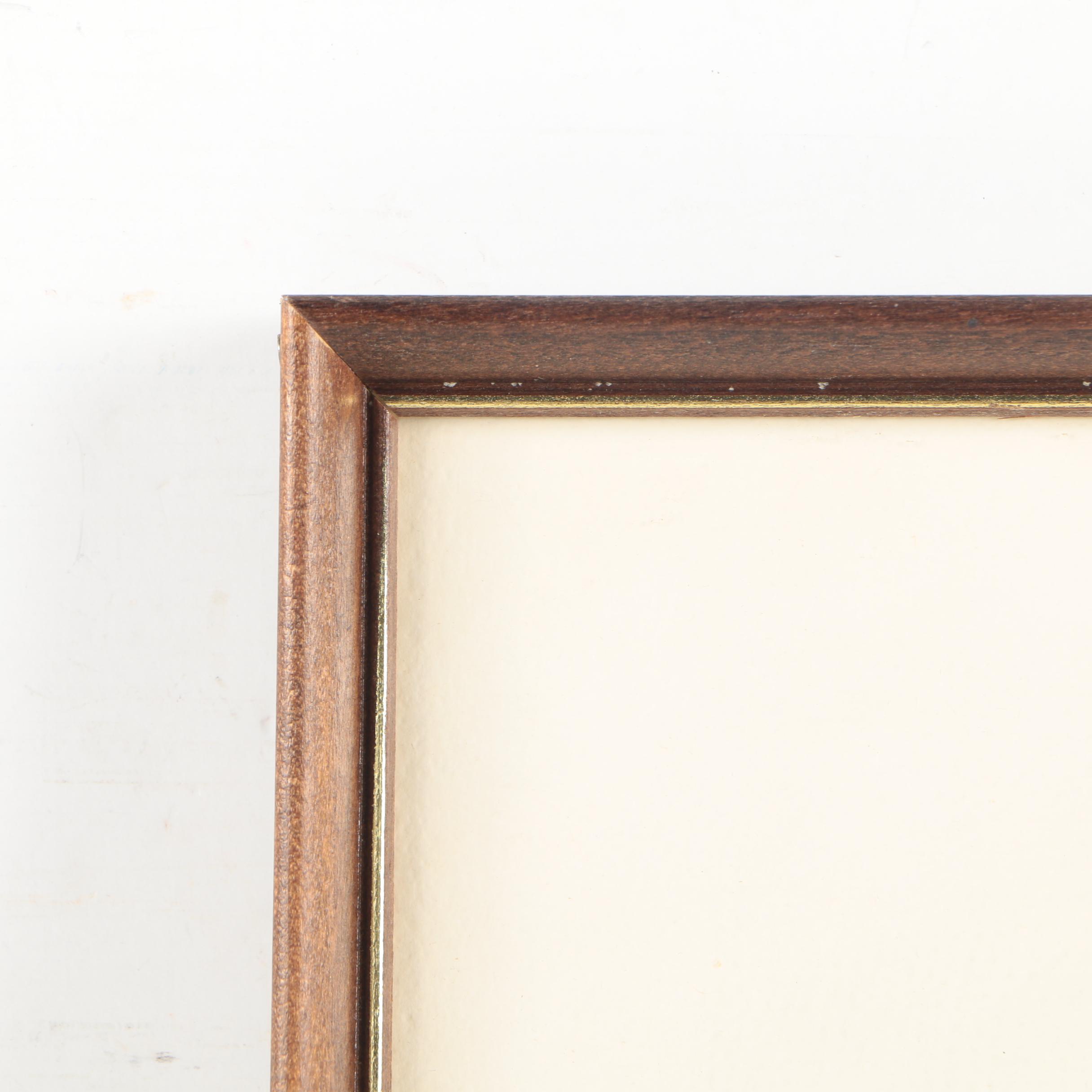 I. Fland Watercolor on Paper of Autumn Landscape