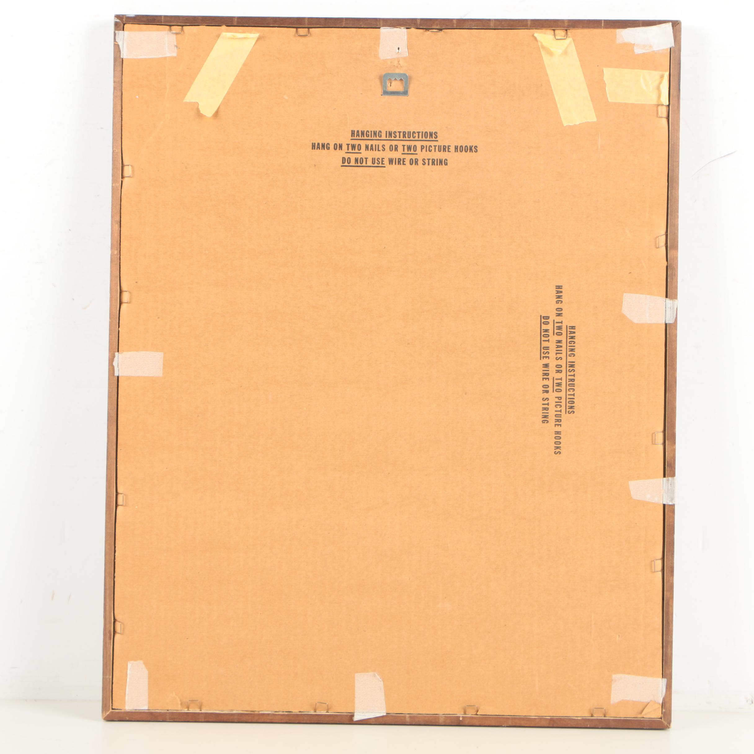 I. Fland Watercolor on Paper of Autumn Landscape