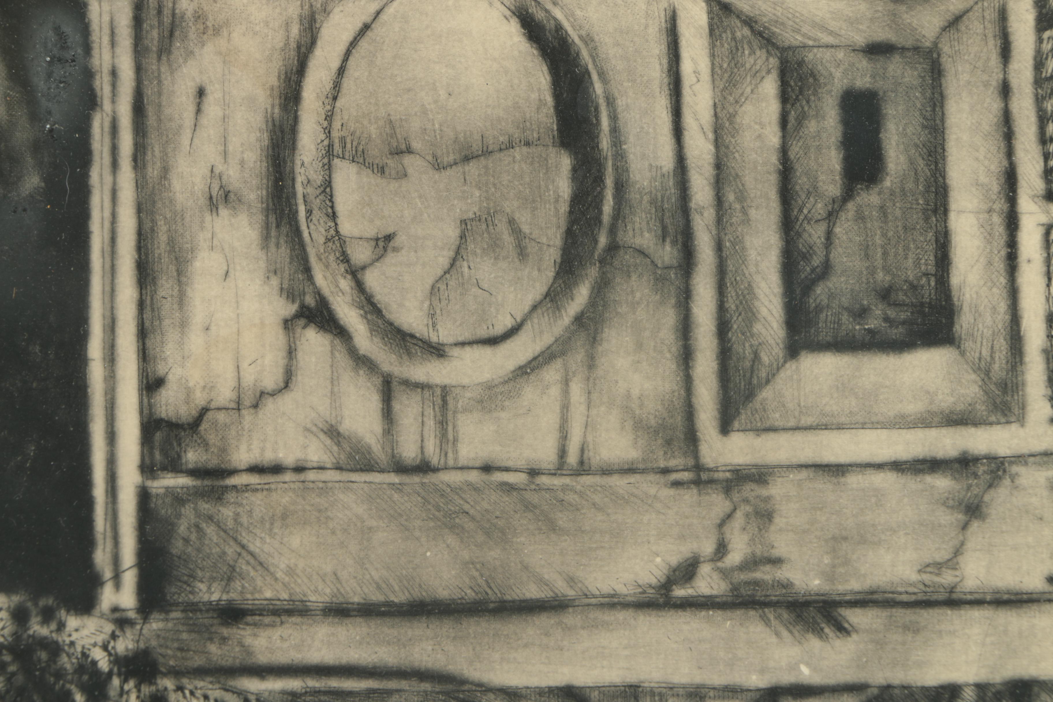 Stefanie Jackson Limited  Edition Drypoint Etching "Solitude"