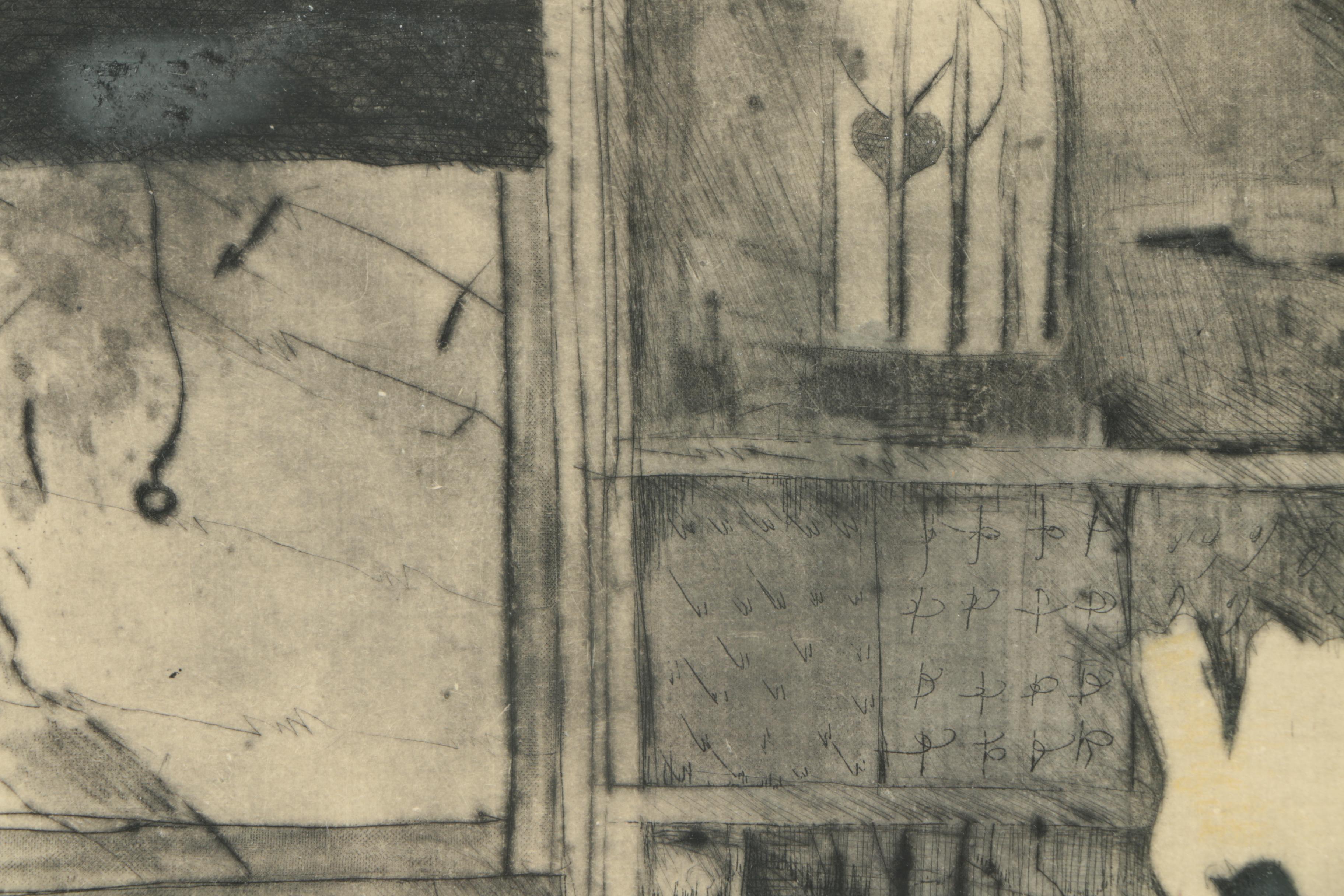 Stefanie Jackson Limited  Edition Drypoint Etching "Solitude"