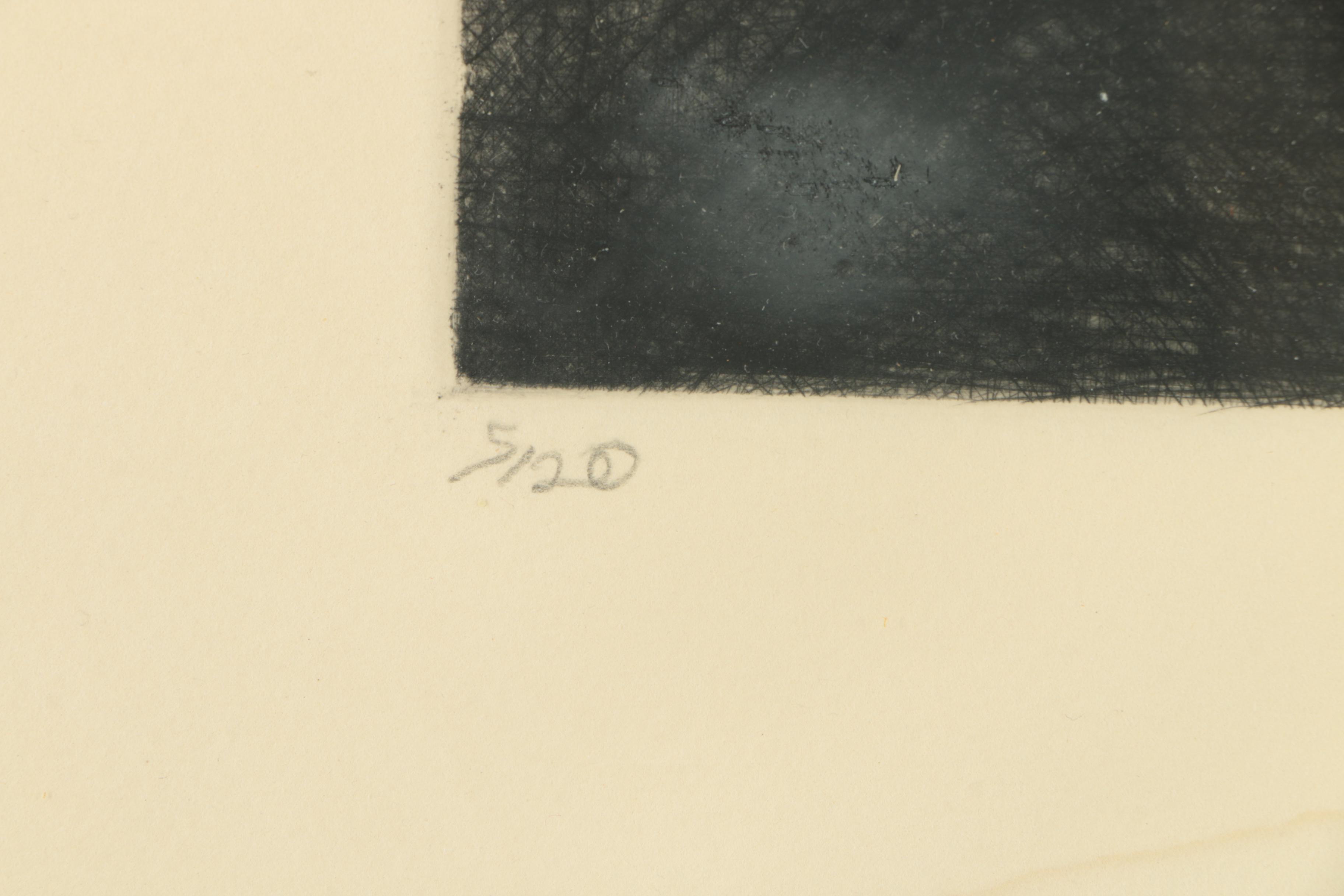 Stefanie Jackson Limited  Edition Drypoint Etching "Solitude"