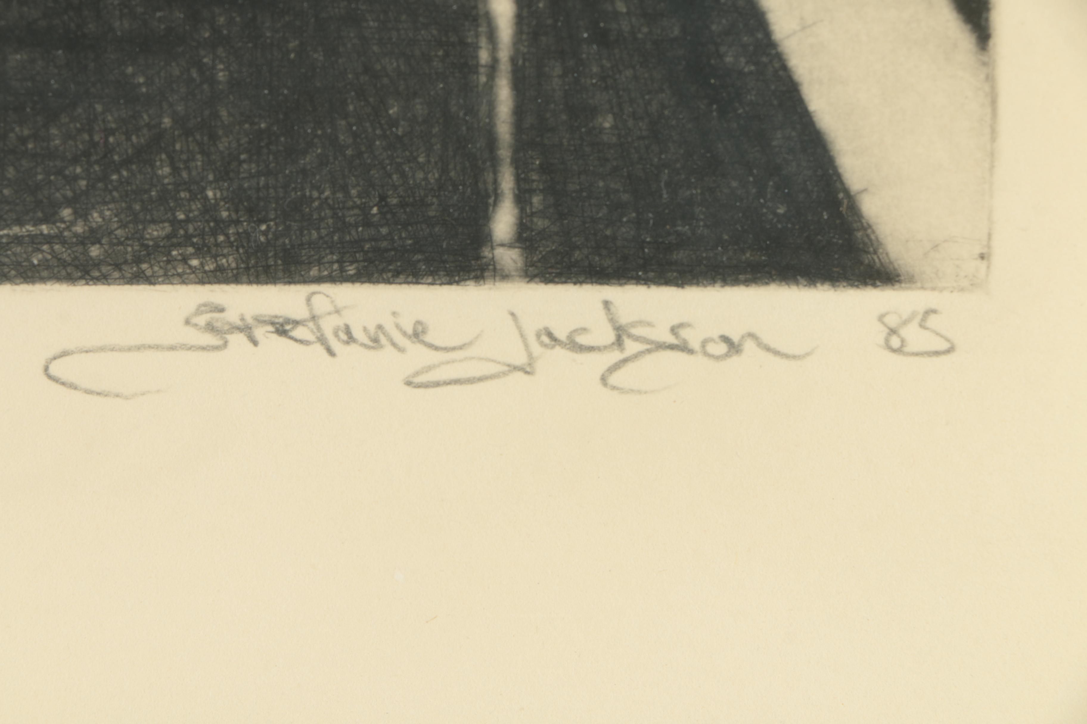 Stefanie Jackson Limited  Edition Drypoint Etching "Solitude"