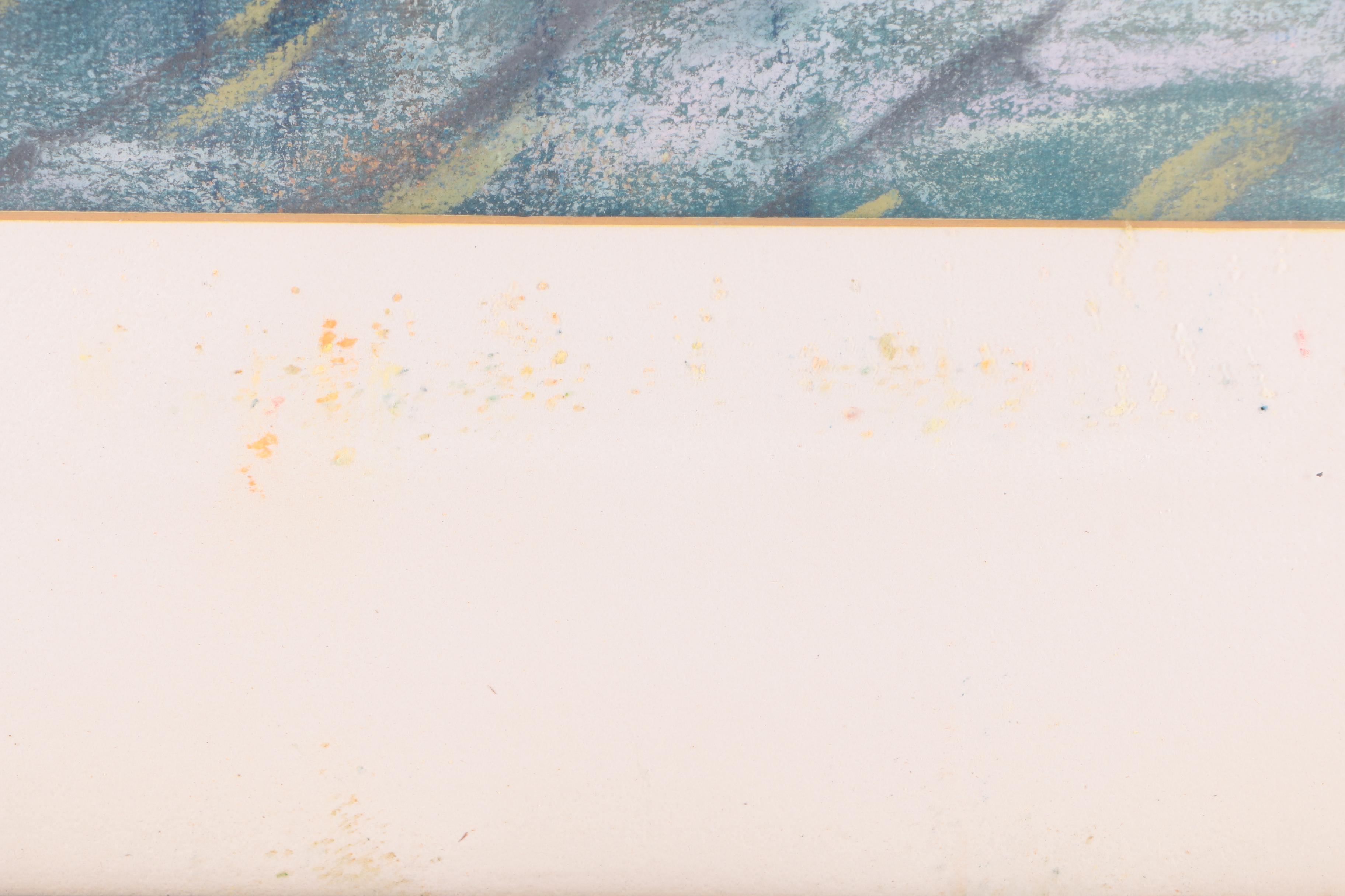 Lola Henderson Pastel Drawing on Paper Floral Still Life