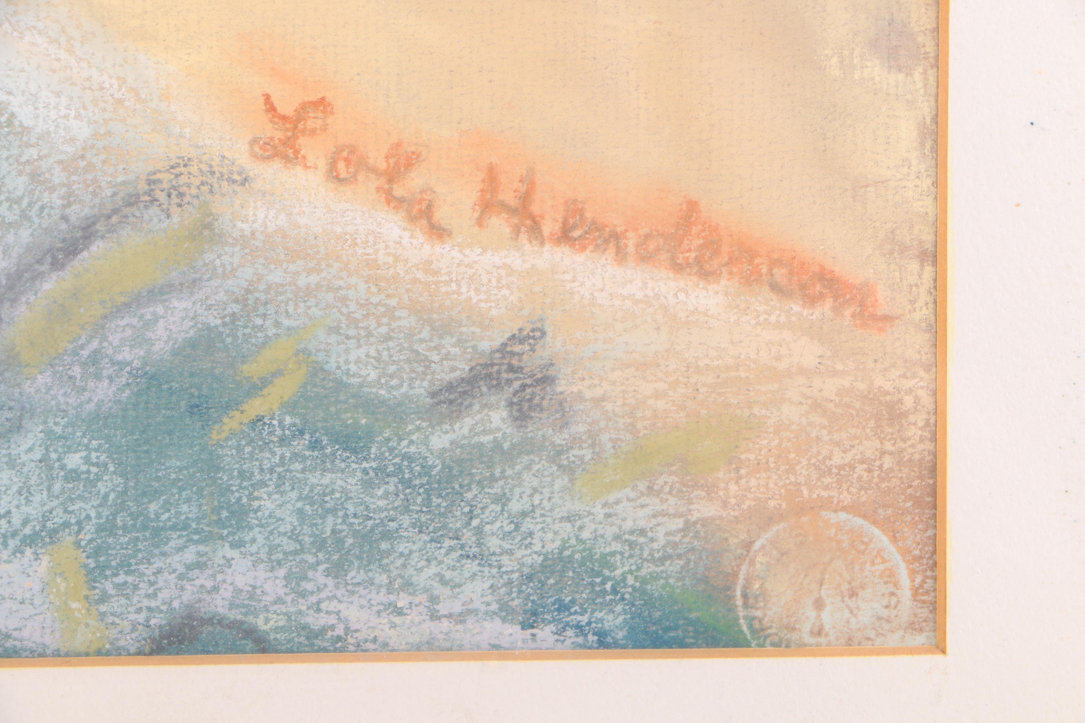 Lola Henderson Pastel Drawing on Paper Floral Still Life