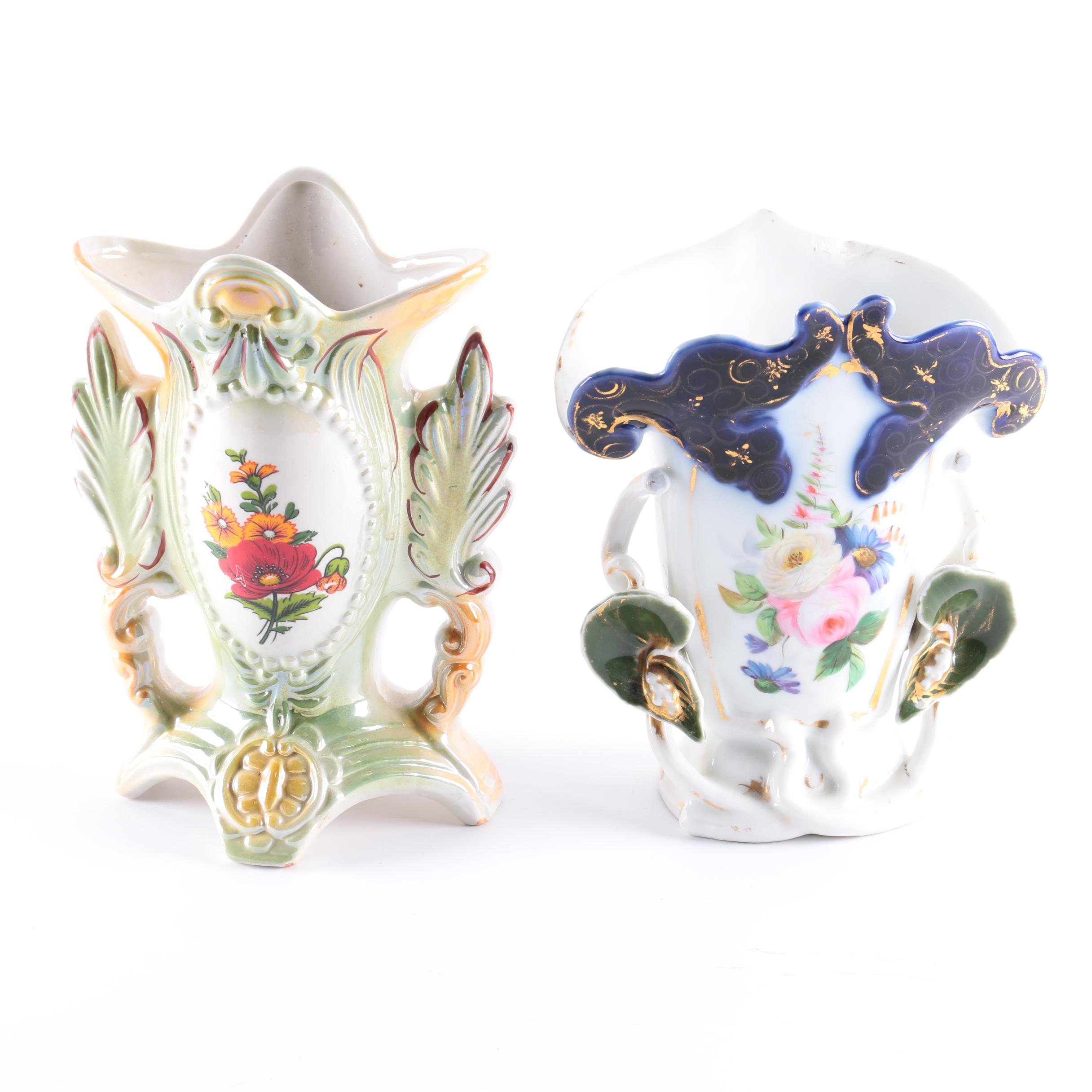 Hand-Painted Porcelain Vases