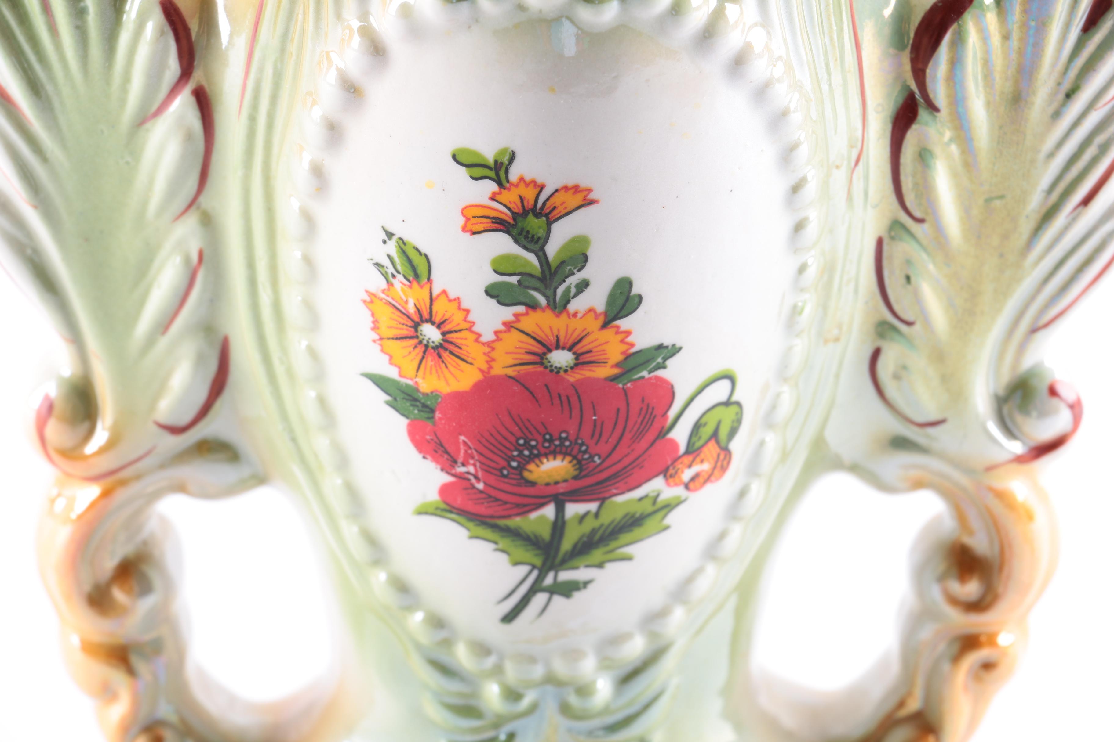 Hand-Painted Porcelain Vases