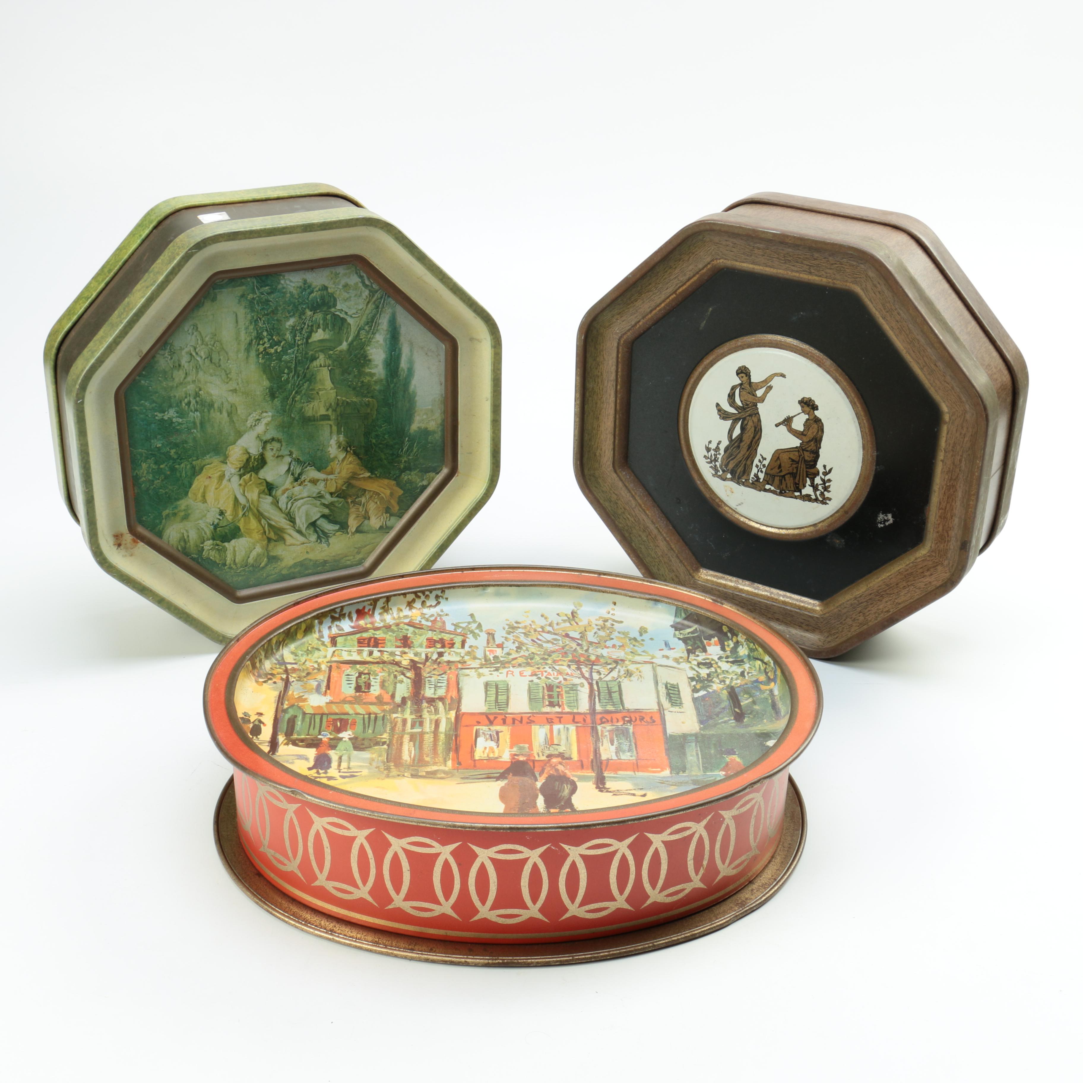 Three Decorative Tins
