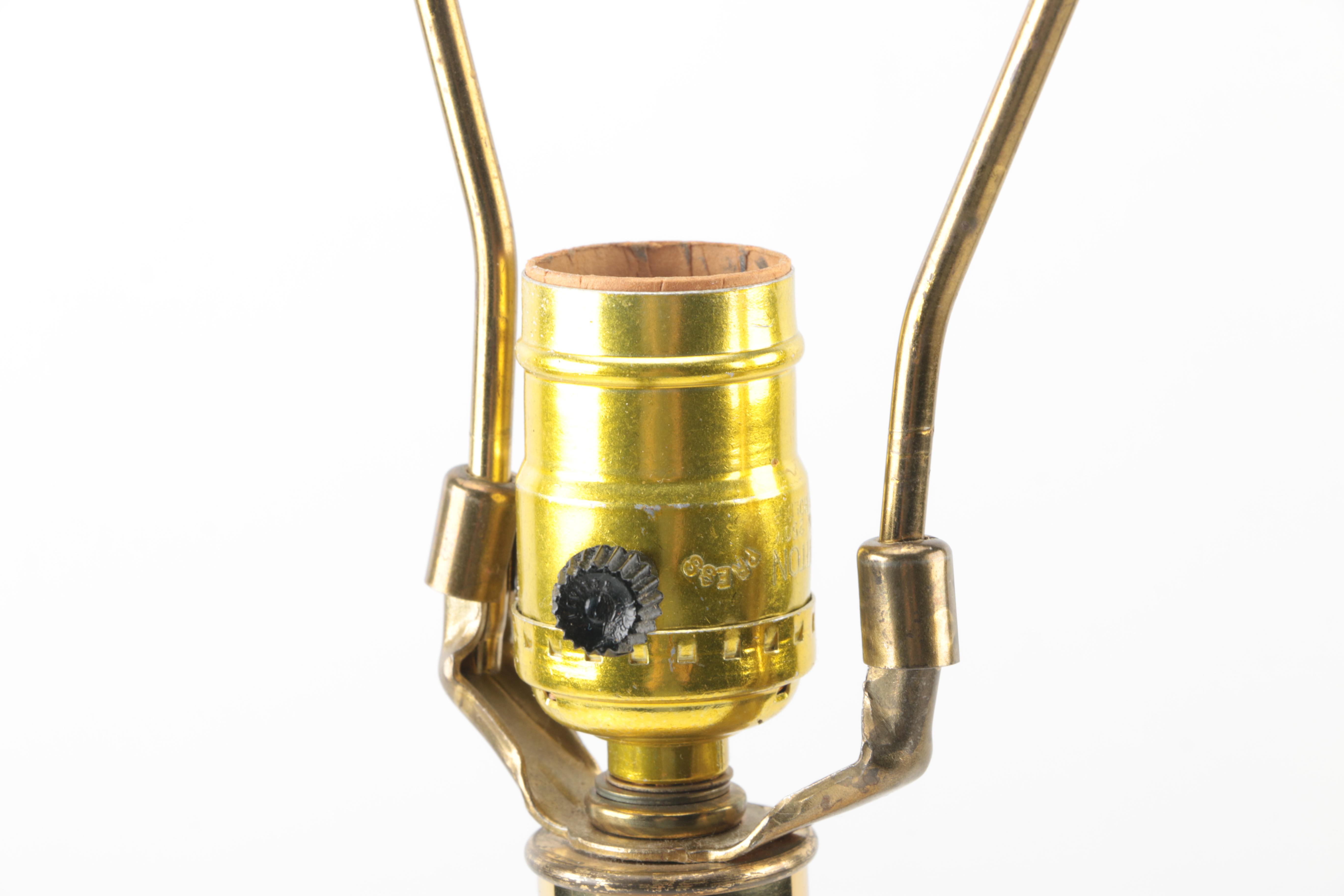 Amphora Shaped Gold Tone Floor Lamp