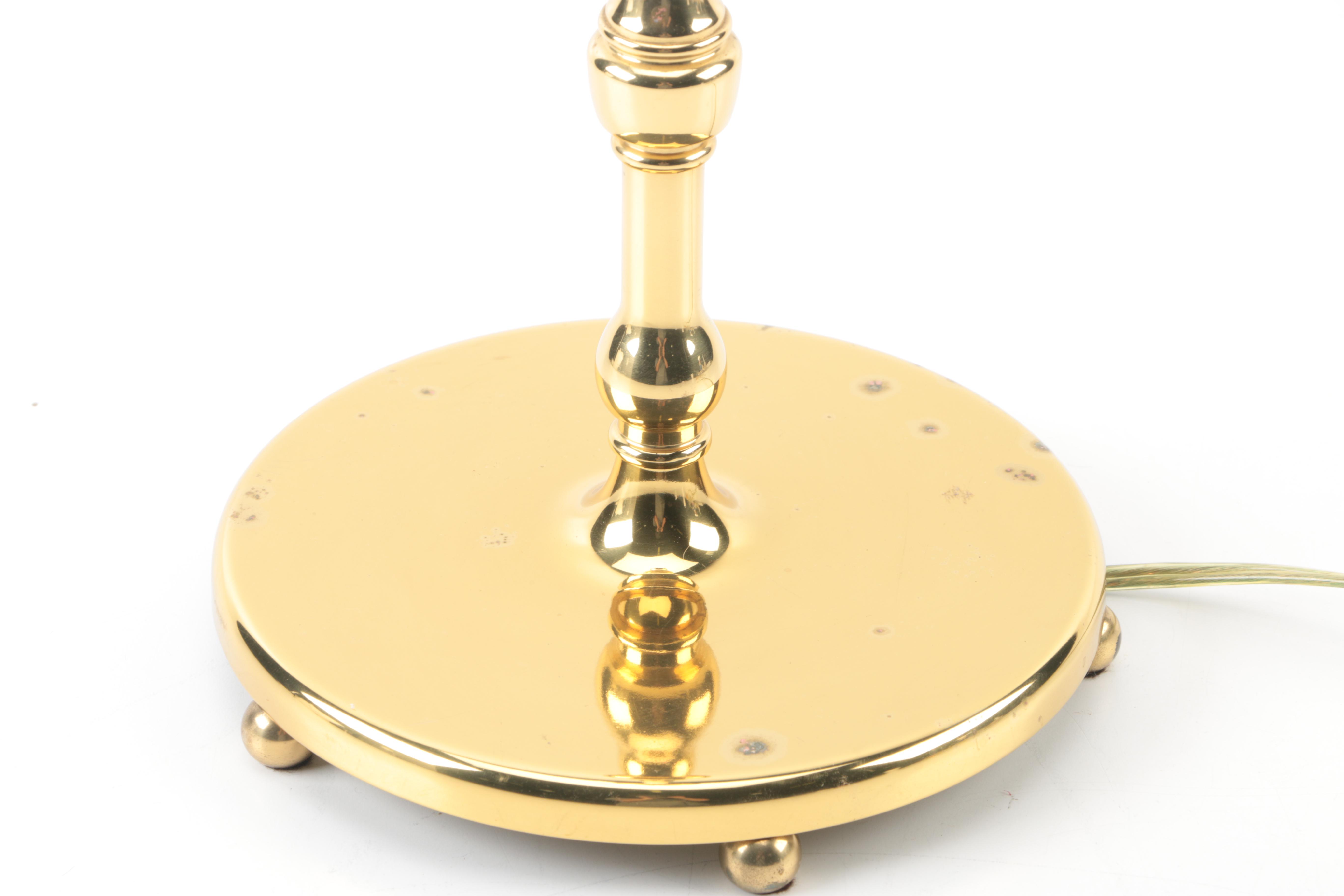 Amphora Shaped Gold Tone Floor Lamp