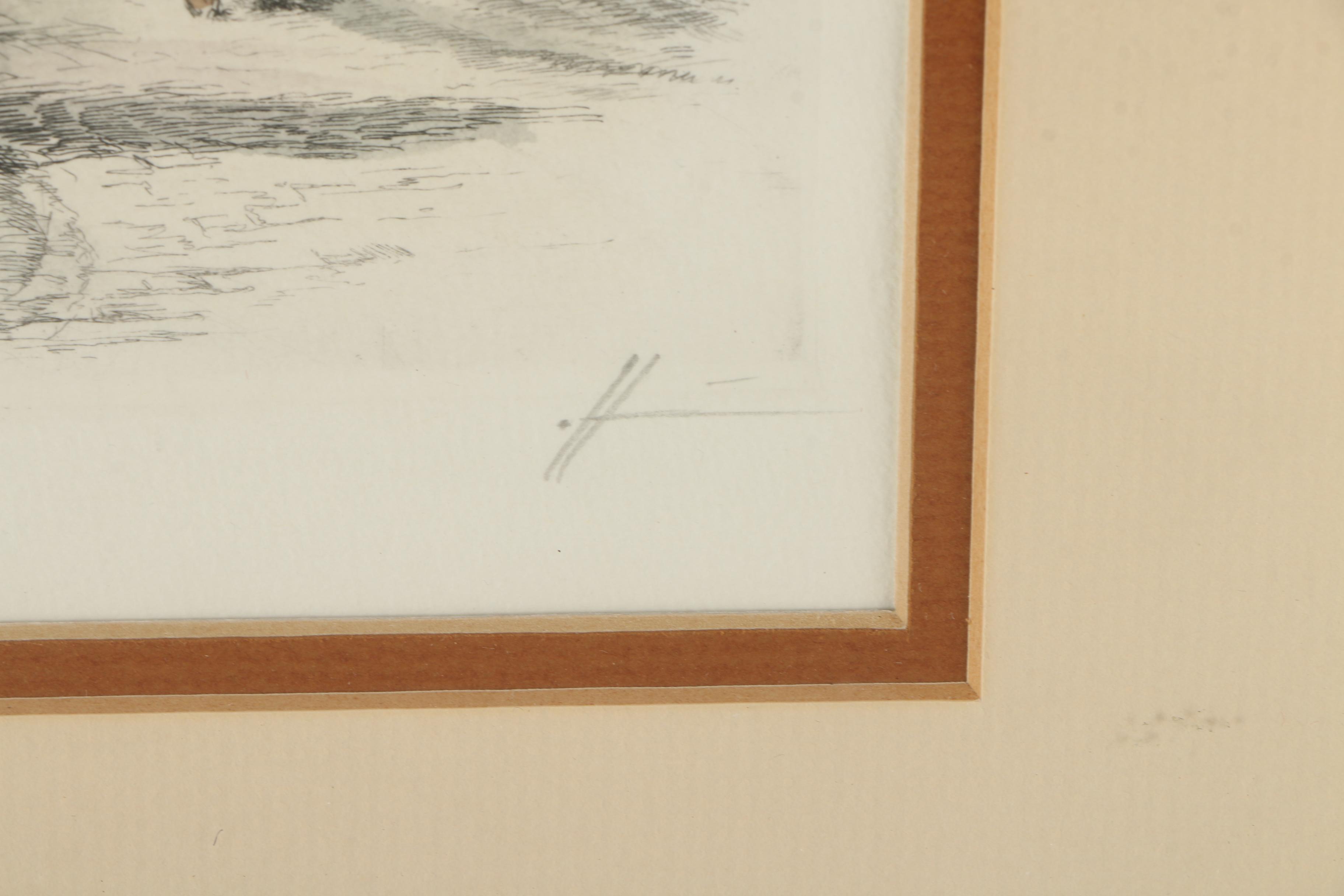 Hand Colored Etching and Offset Lithograph of the Kammerzell House