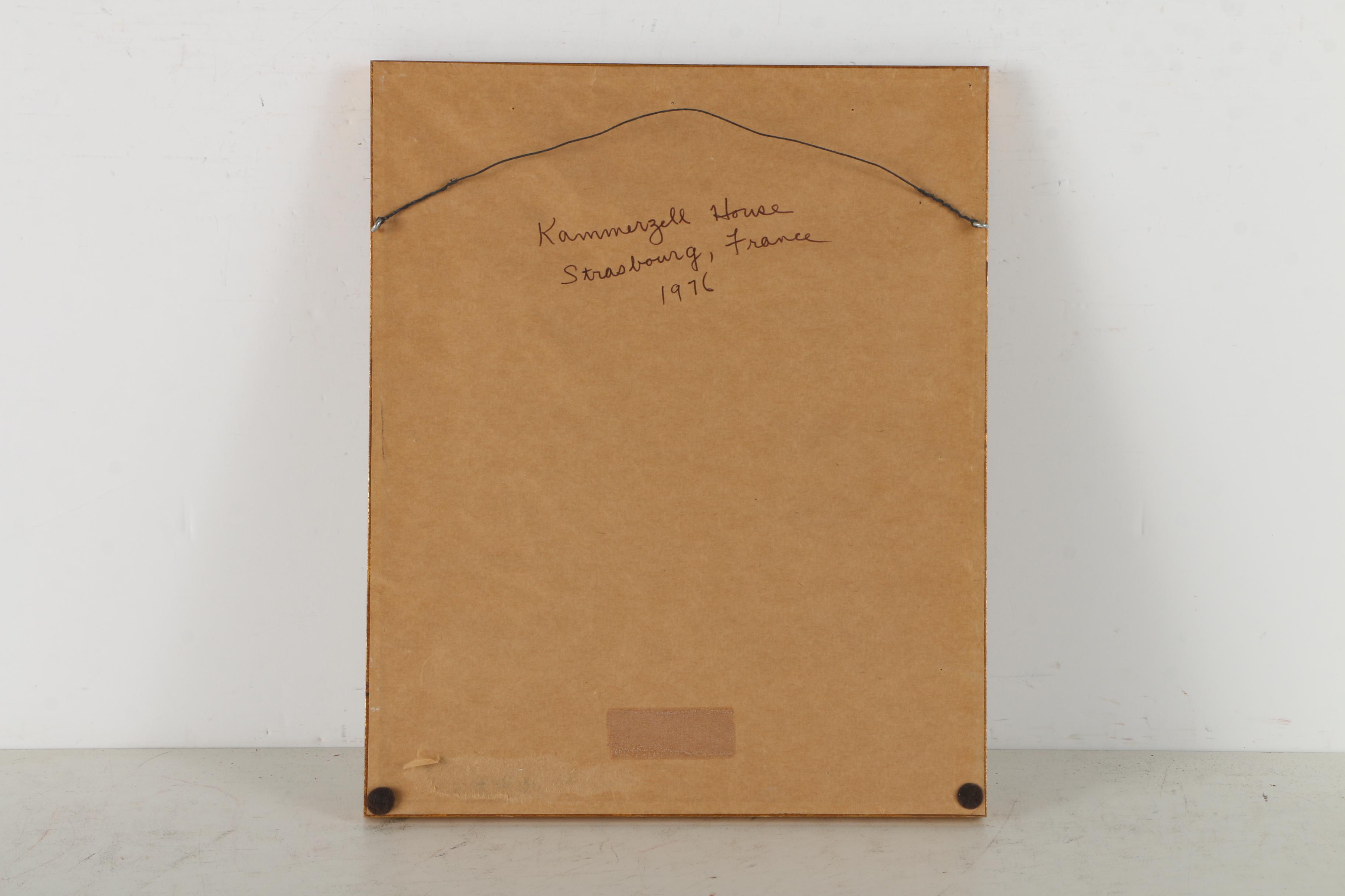 Hand Colored Etching and Offset Lithograph of the Kammerzell House