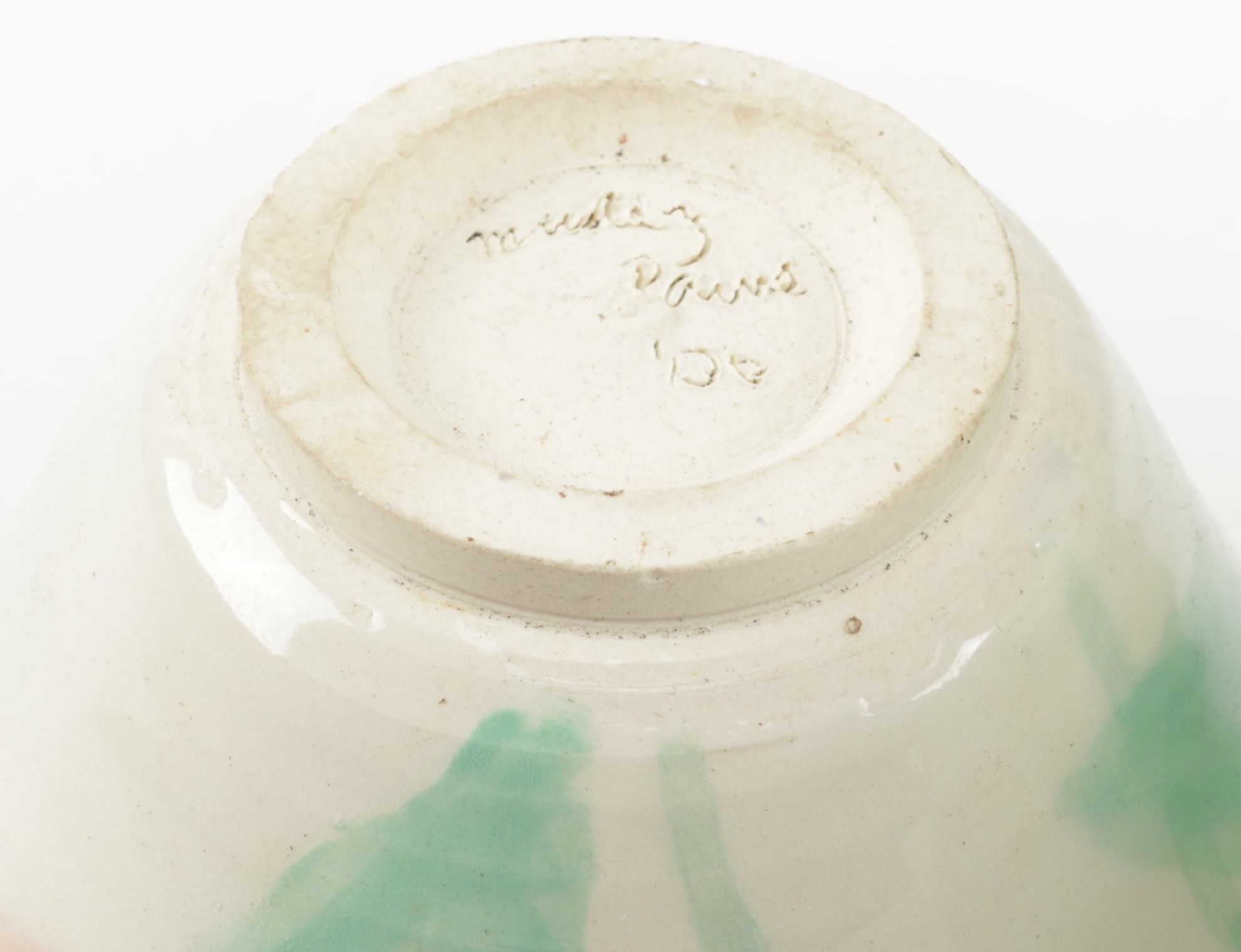 Studio Pottery Jardiniere and Celedon Style Vase