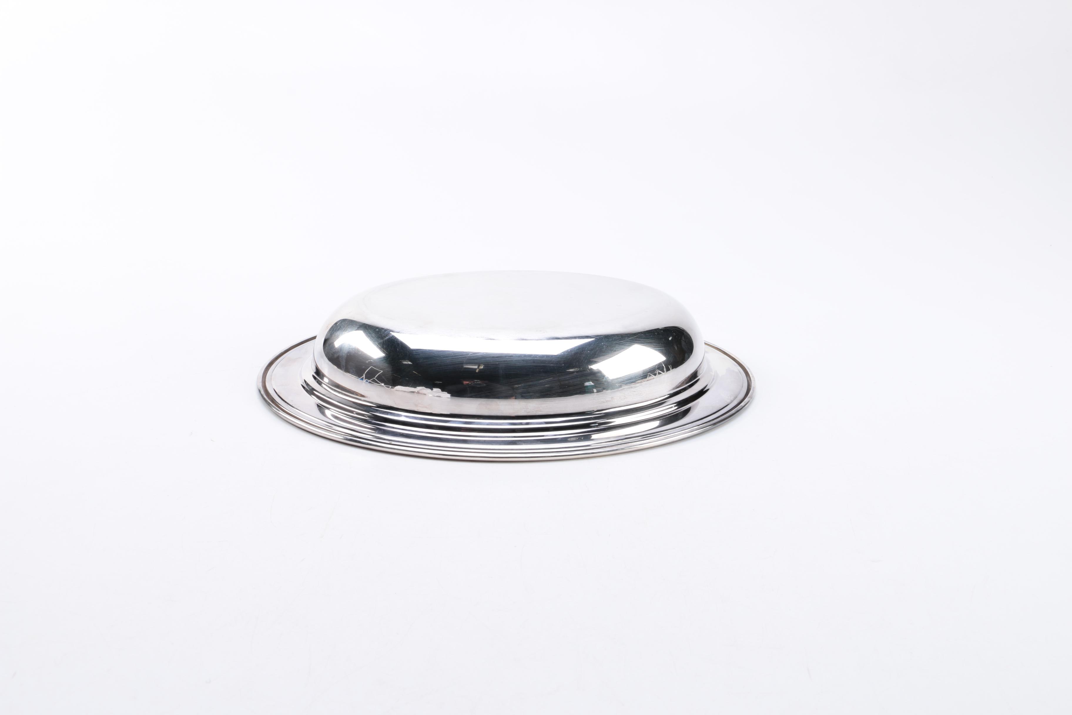 Silver Plate Trays with Lid Featuring Oneida