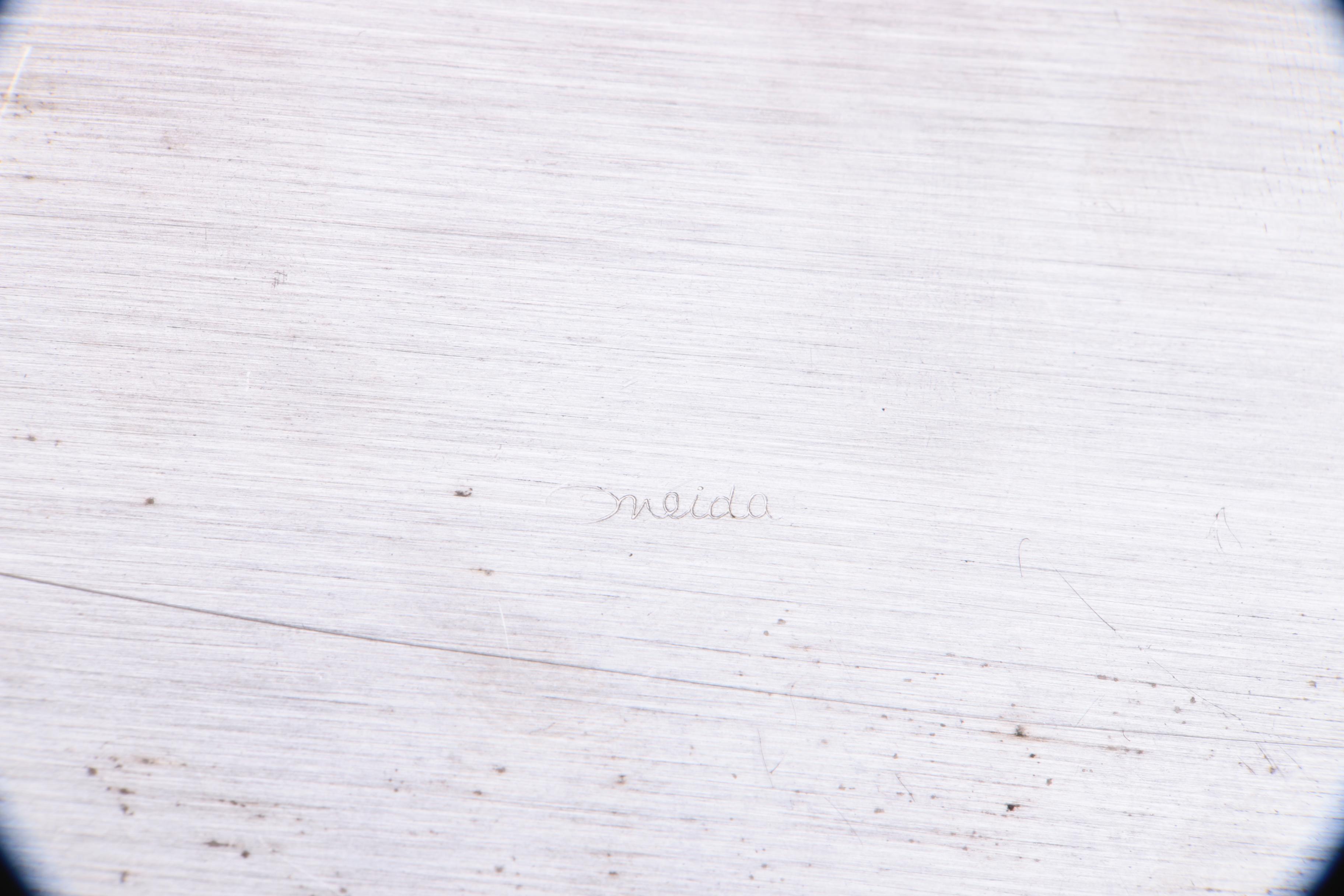 Silver Plate Trays with Lid Featuring Oneida