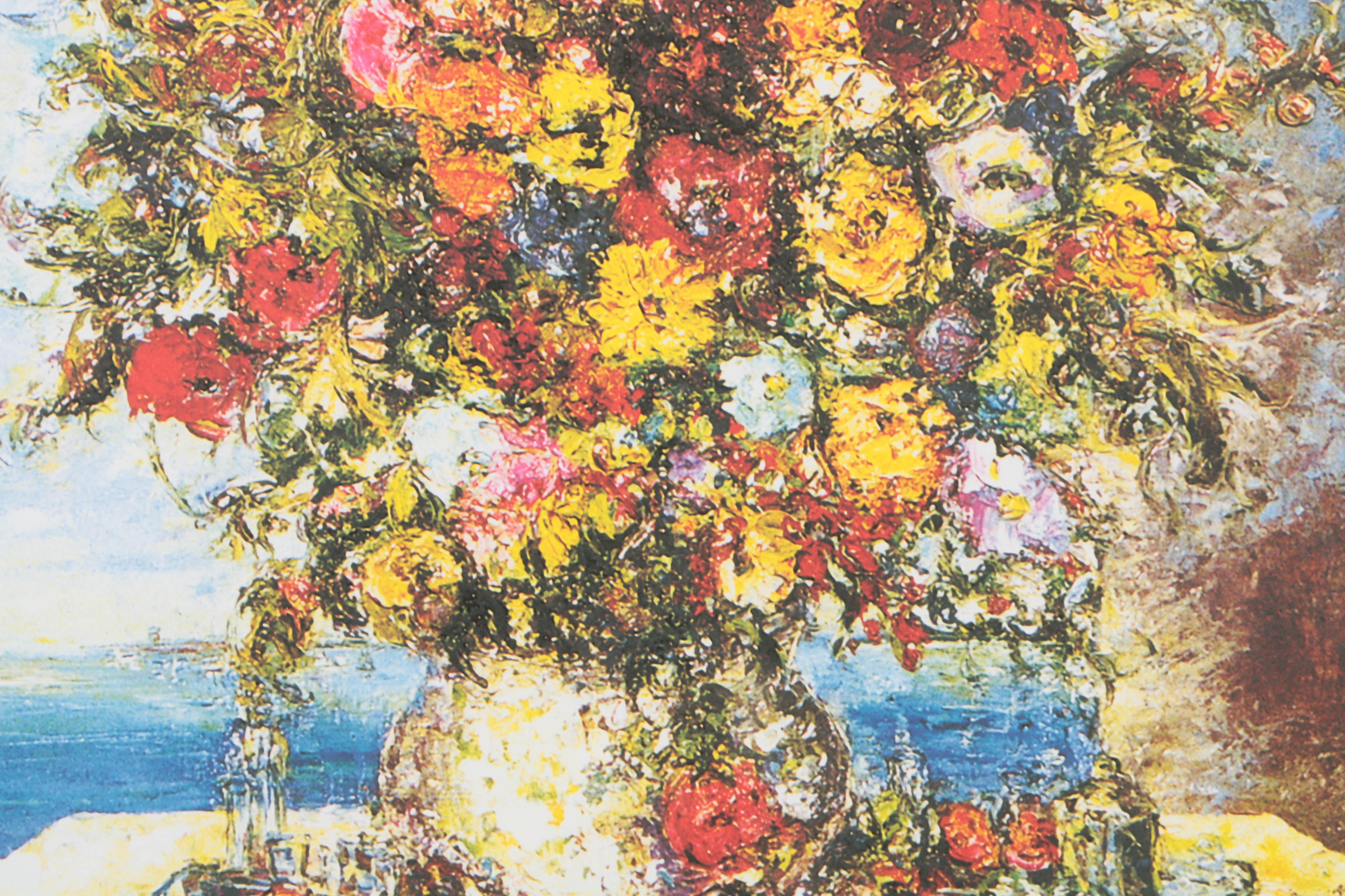 Duaiv Signed Artist's Proof Offset Lithograph on Paper "Flowers"