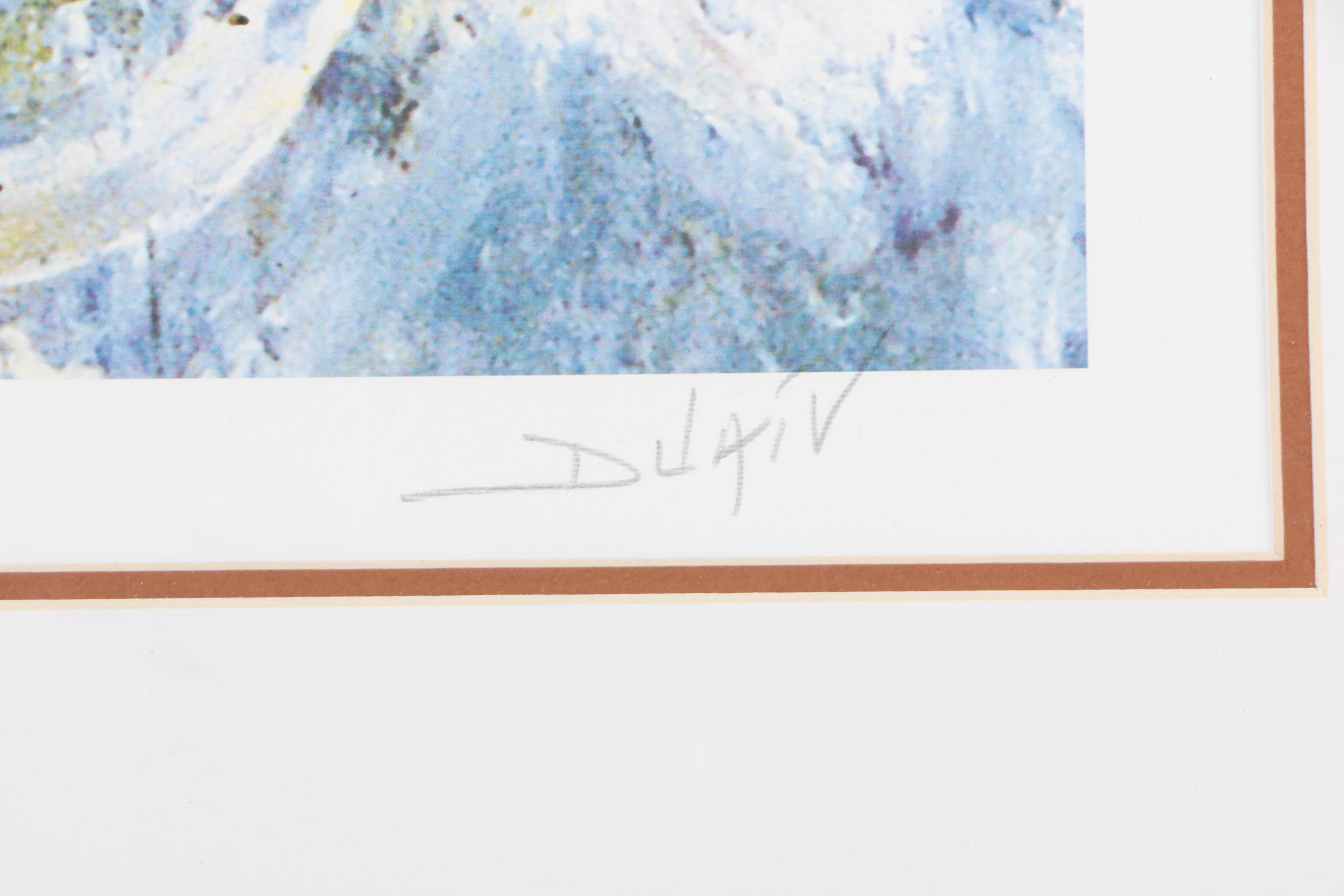 Duaiv Signed Artist's Proof Offset Lithograph on Paper "Flowers"