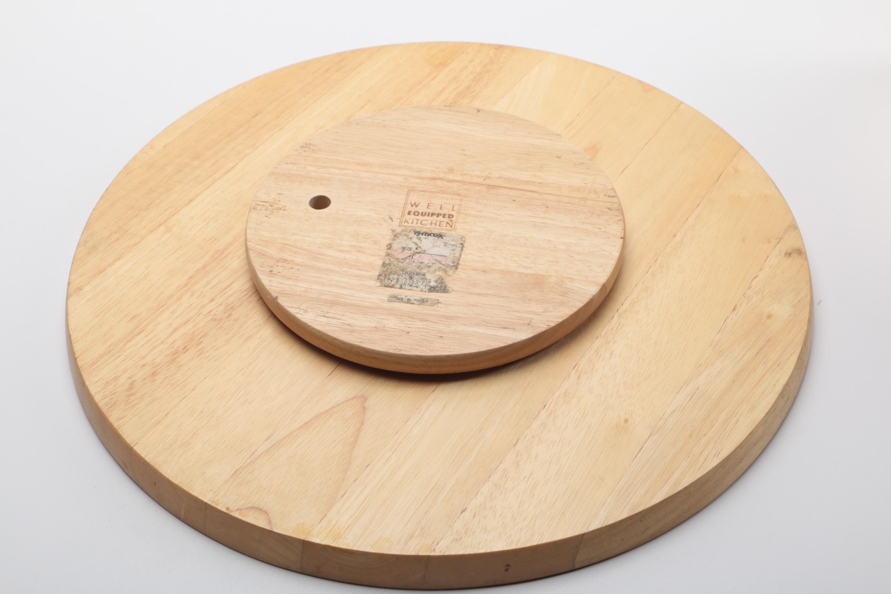 Glass and Wood Serving Ware