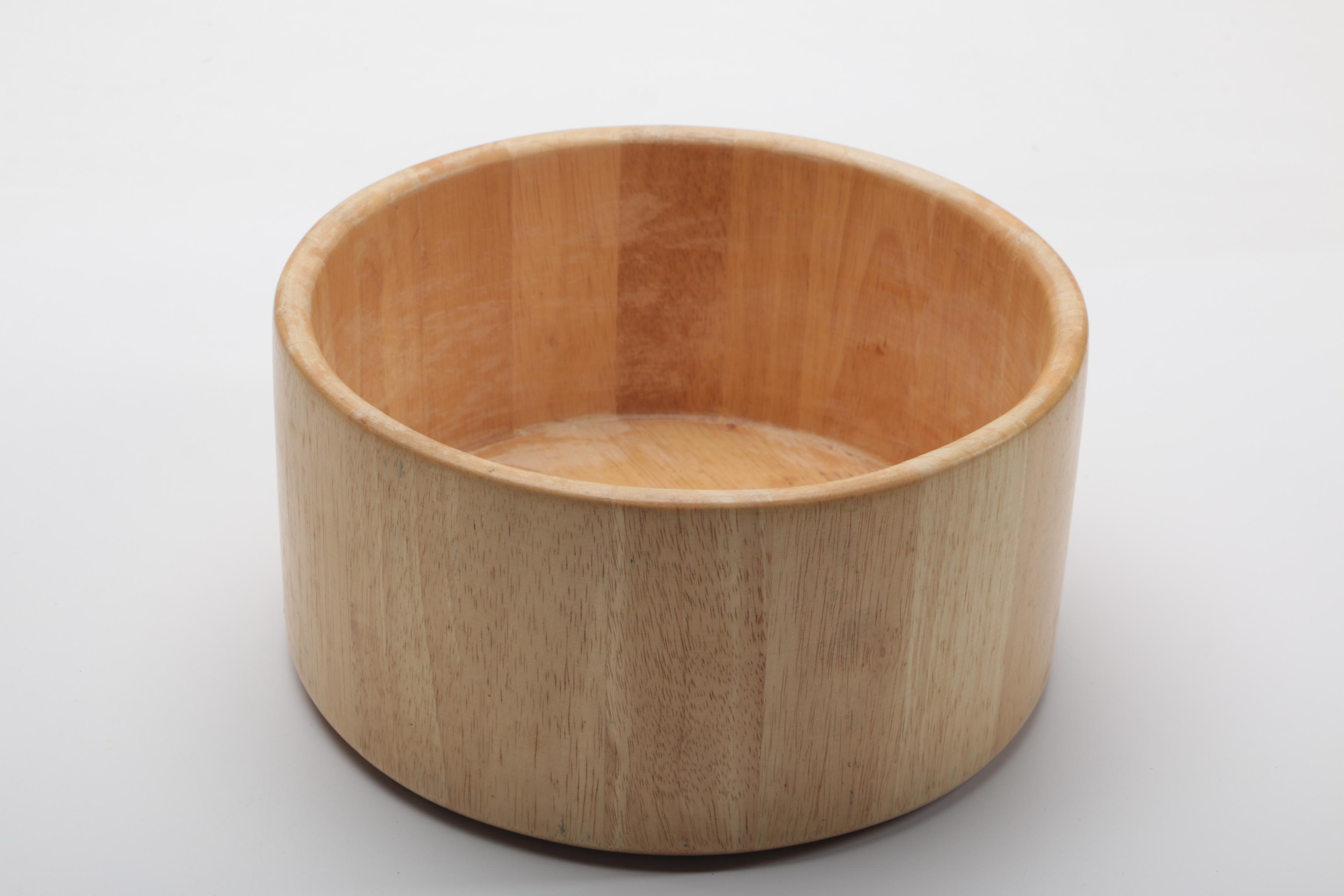 Glass and Wood Serving Ware