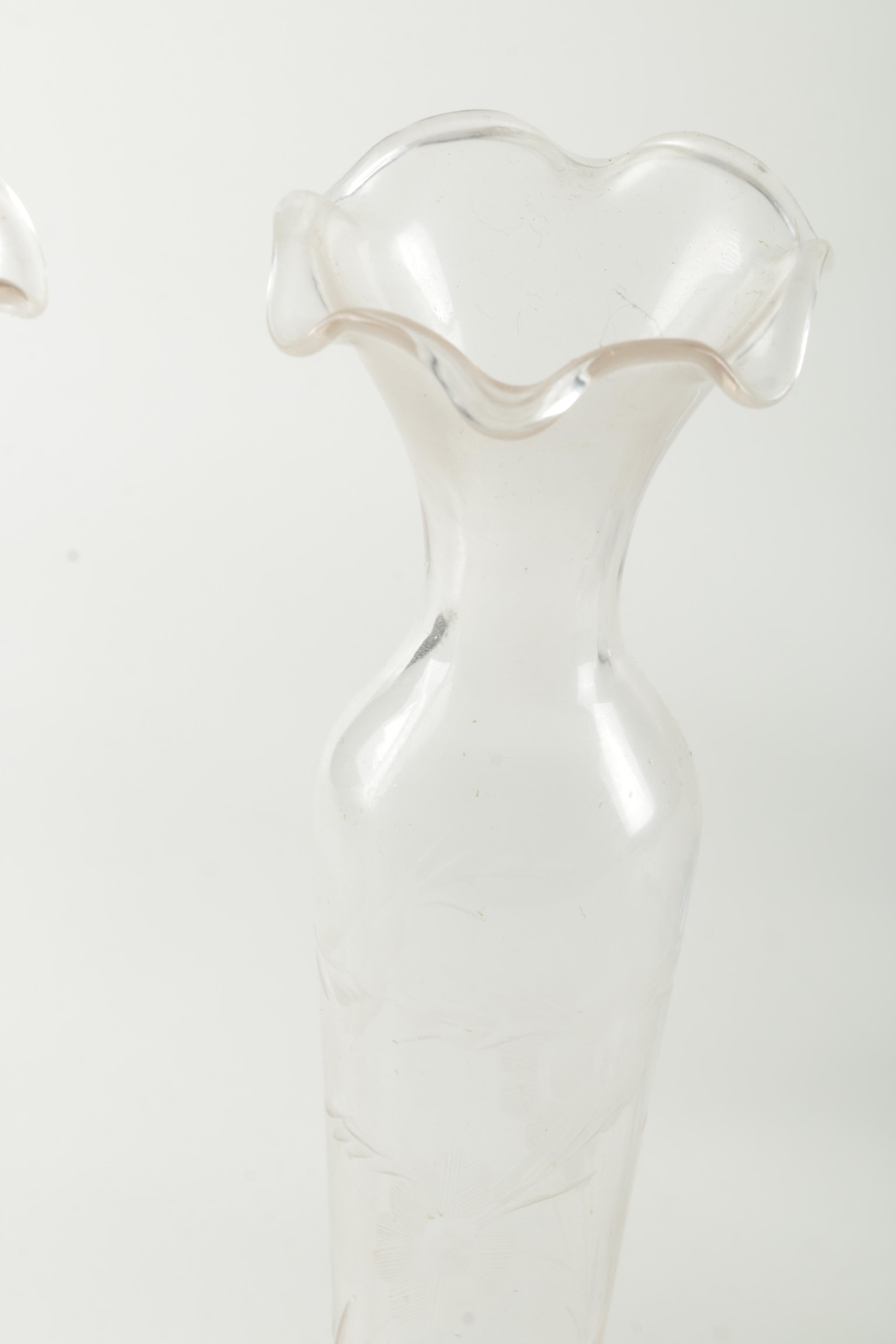 Assorted Clear Glass Vase Selection
