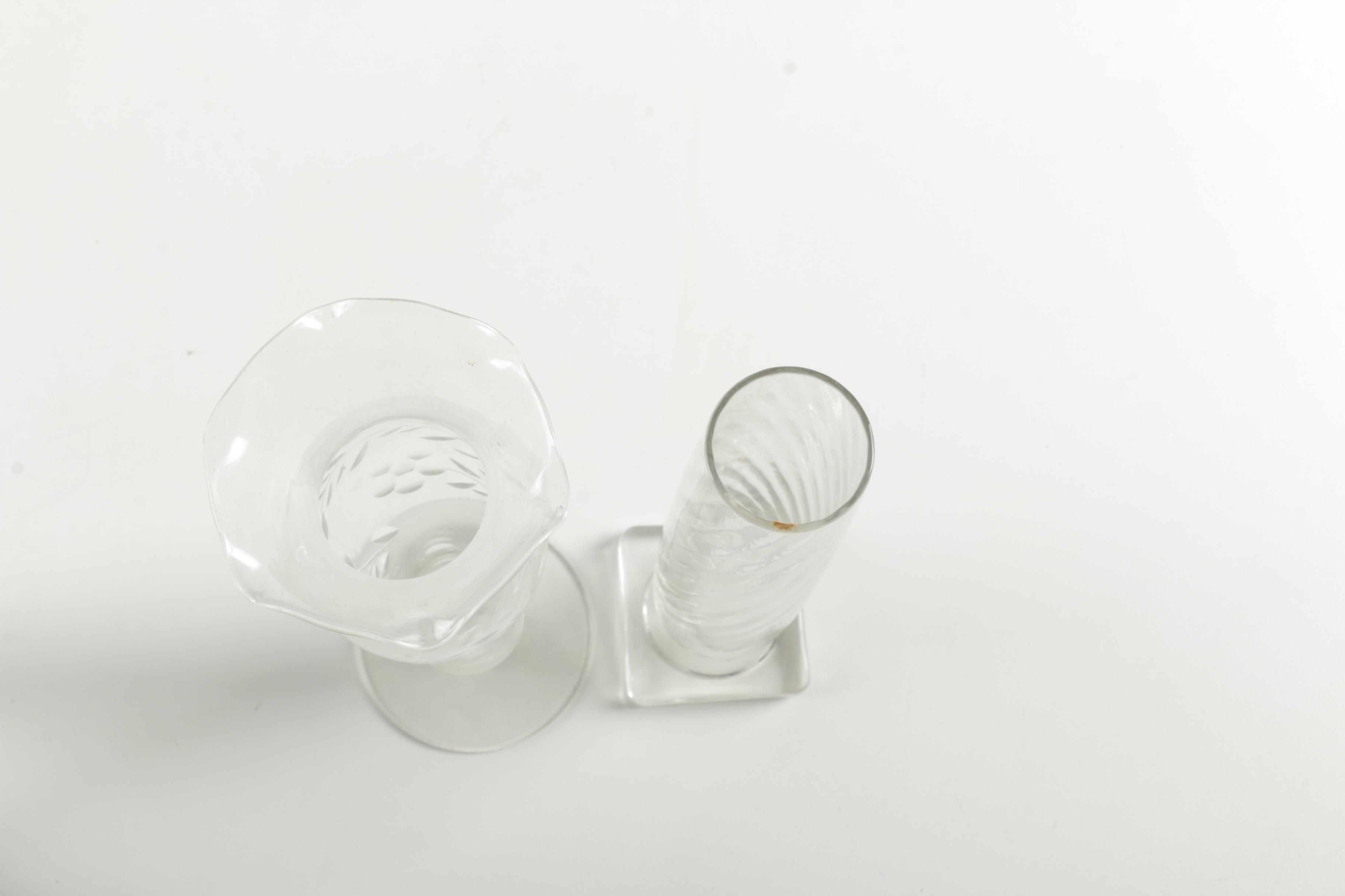 Assorted Clear Glass Vase Selection