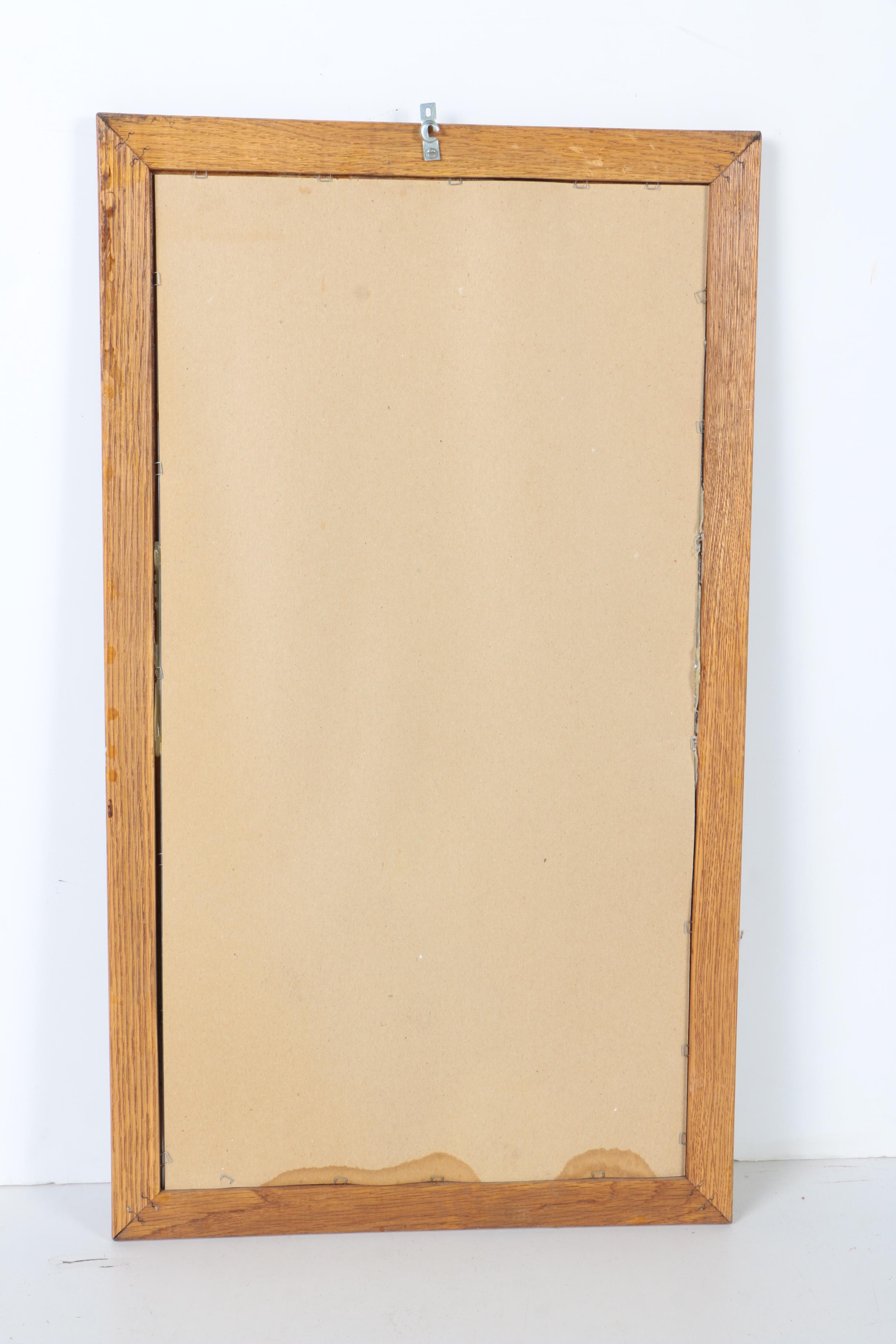Wood Framed Wall Mirror