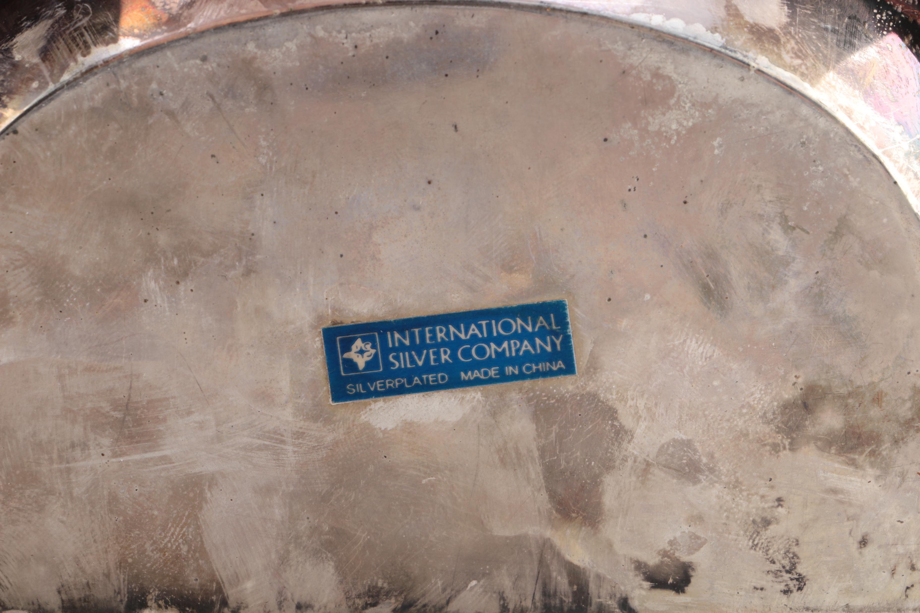 Home Decor with International Silver Co. Plated Silver Brush and Dust Pan