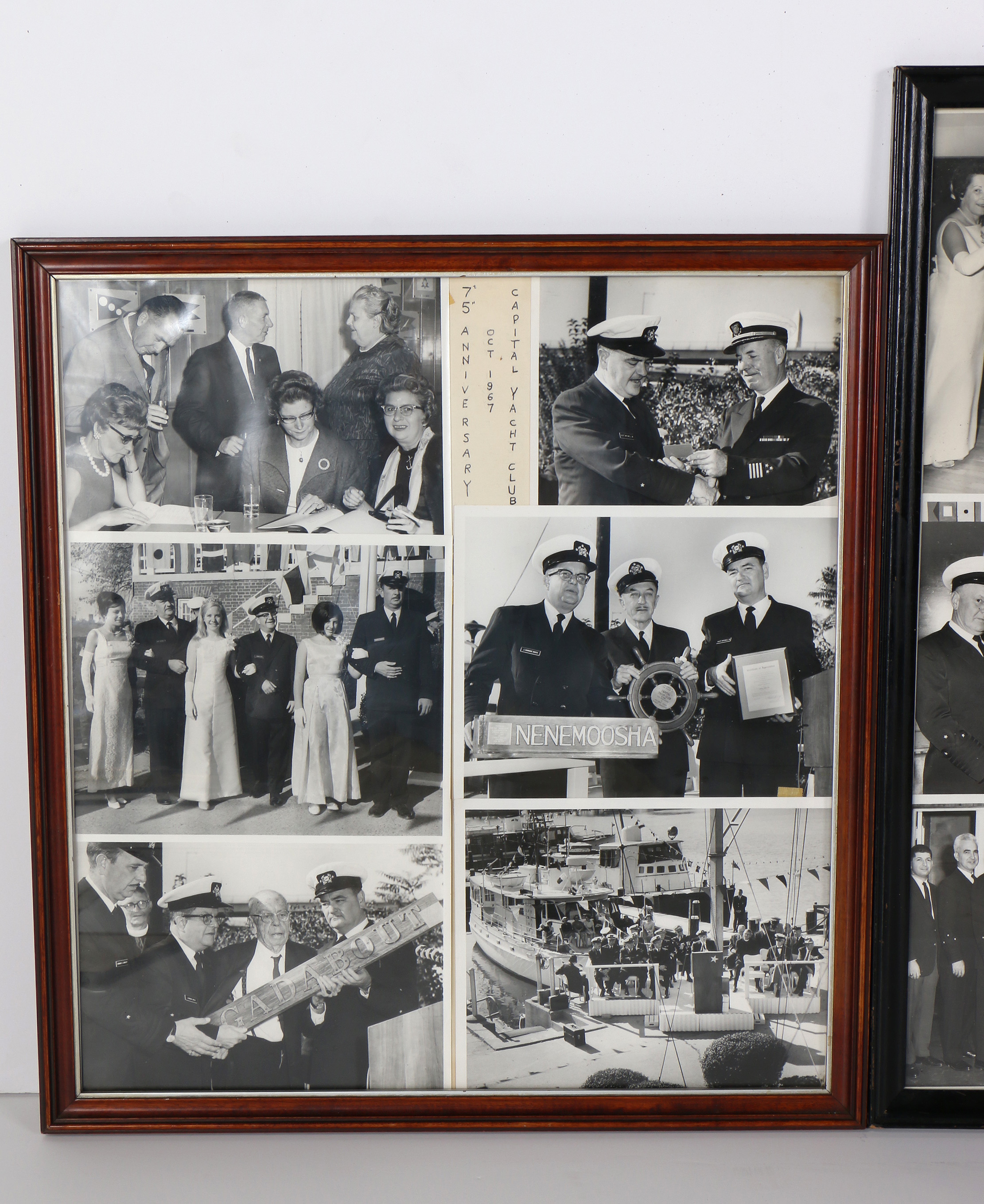 Framed Photo Collages of Capitol Yacht Club Circa 1967