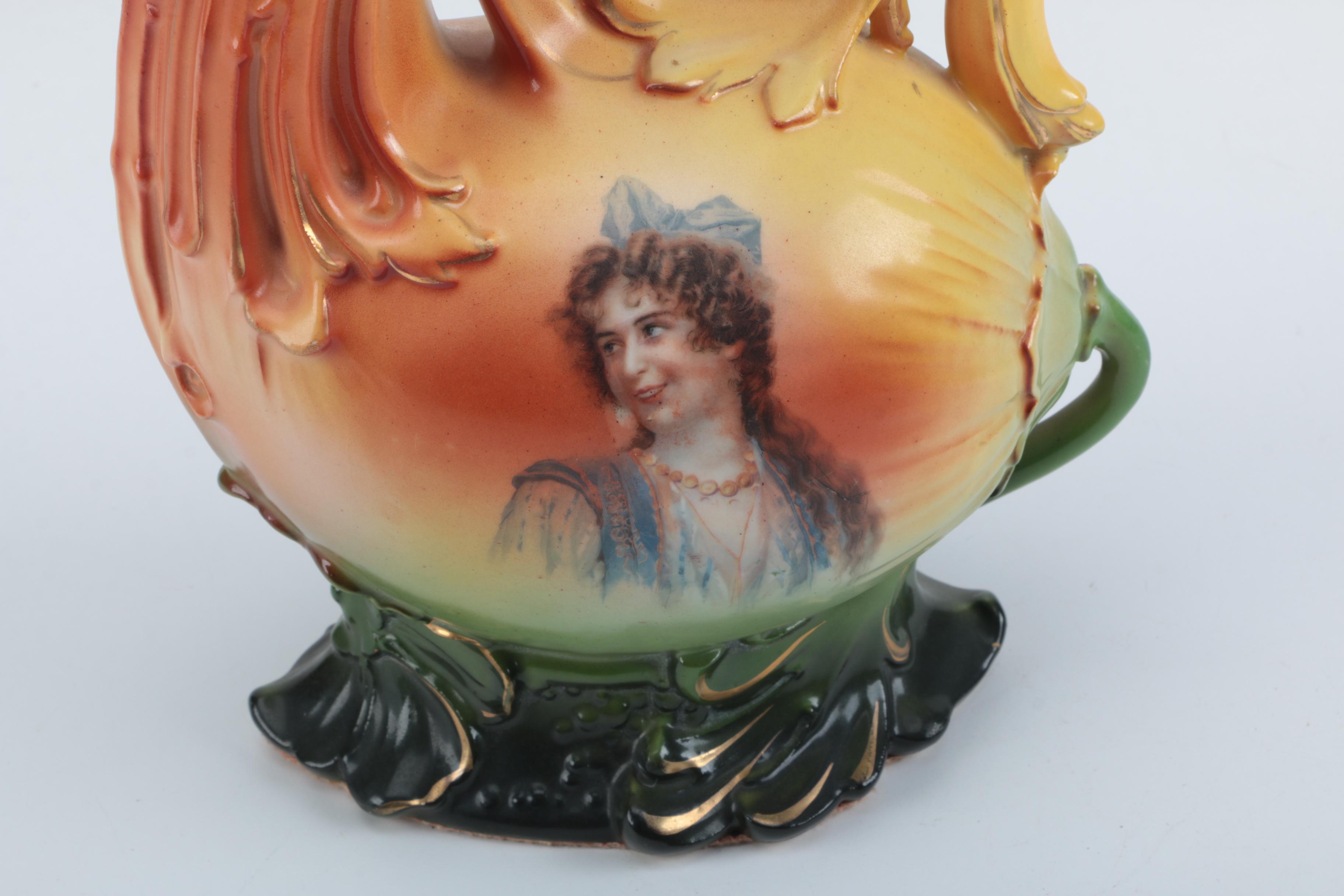 Flared Neck Portrait Vase