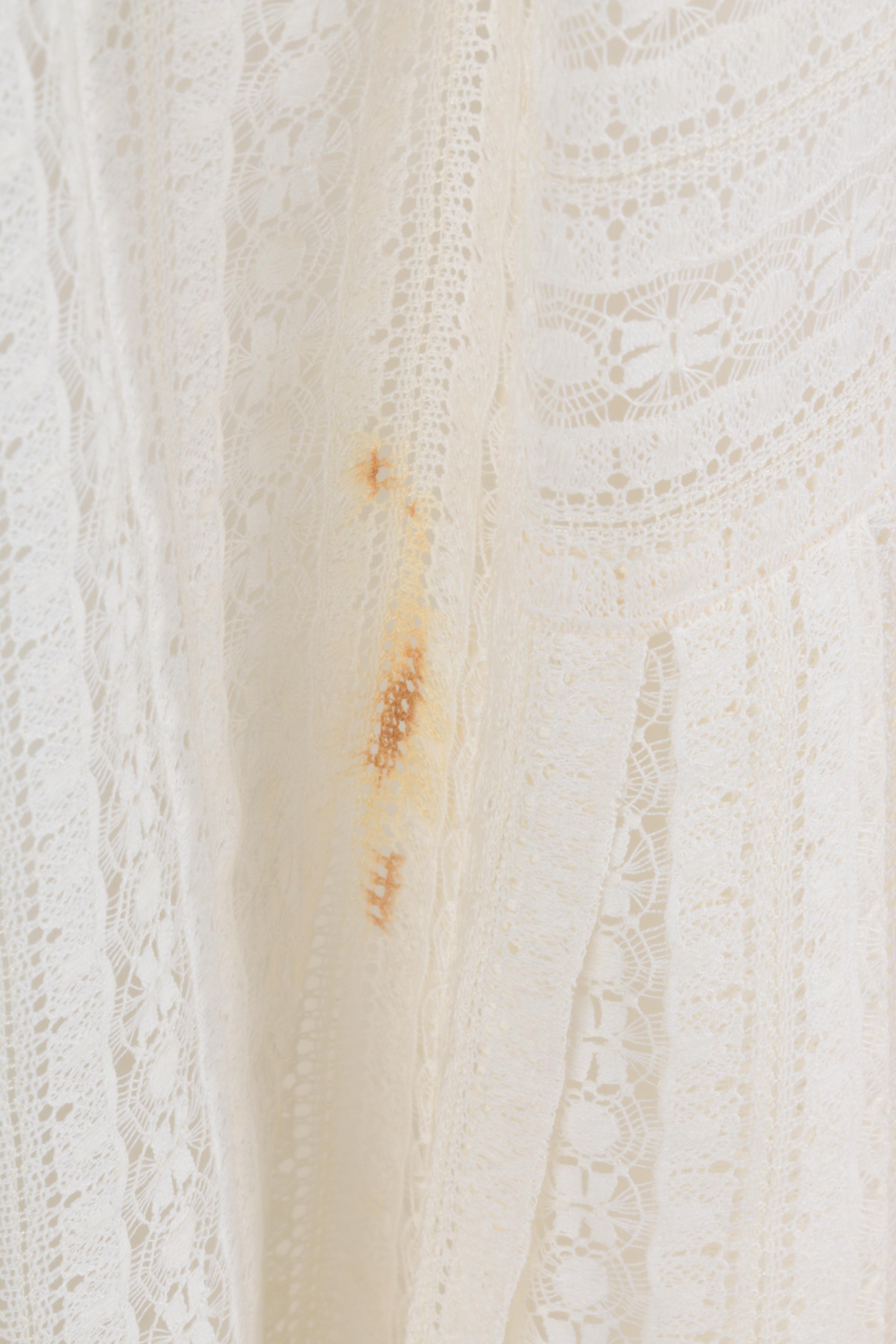 1970s Vintage Eleanor Brenner for Brenner Couture Crochet Dress