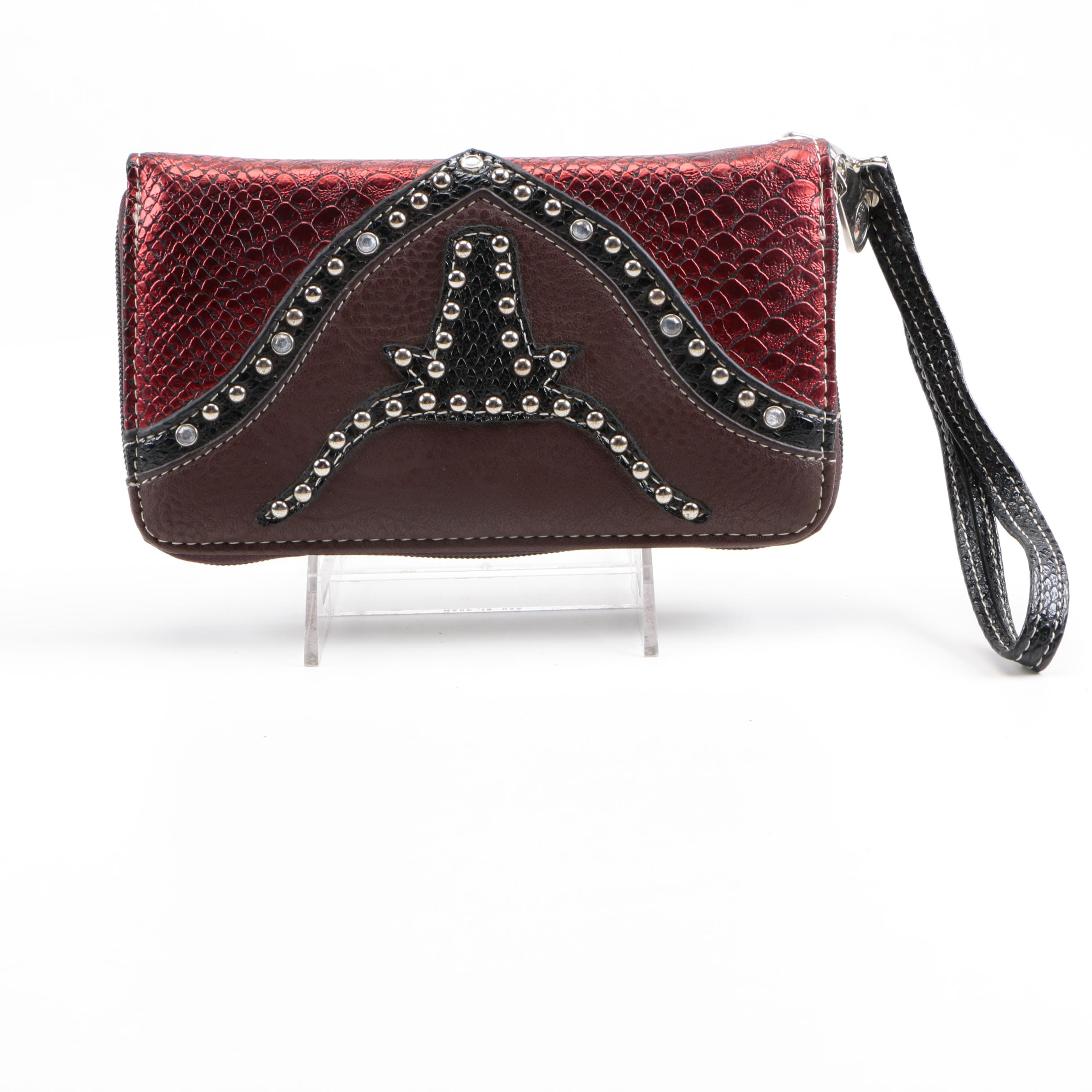 Longhorn Wristlet Handbag