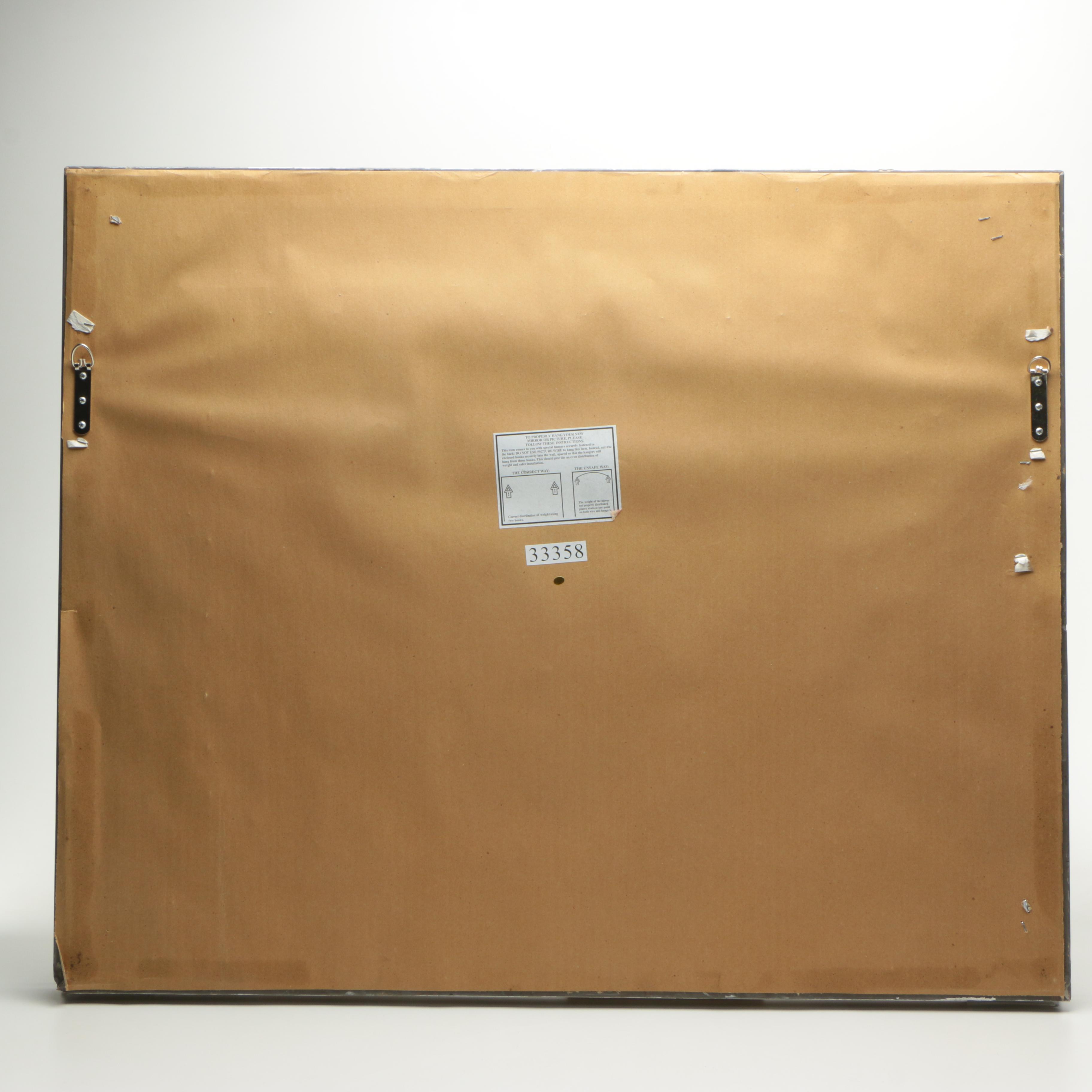 Painted Wood Relief of a Neoclassical Style Urn