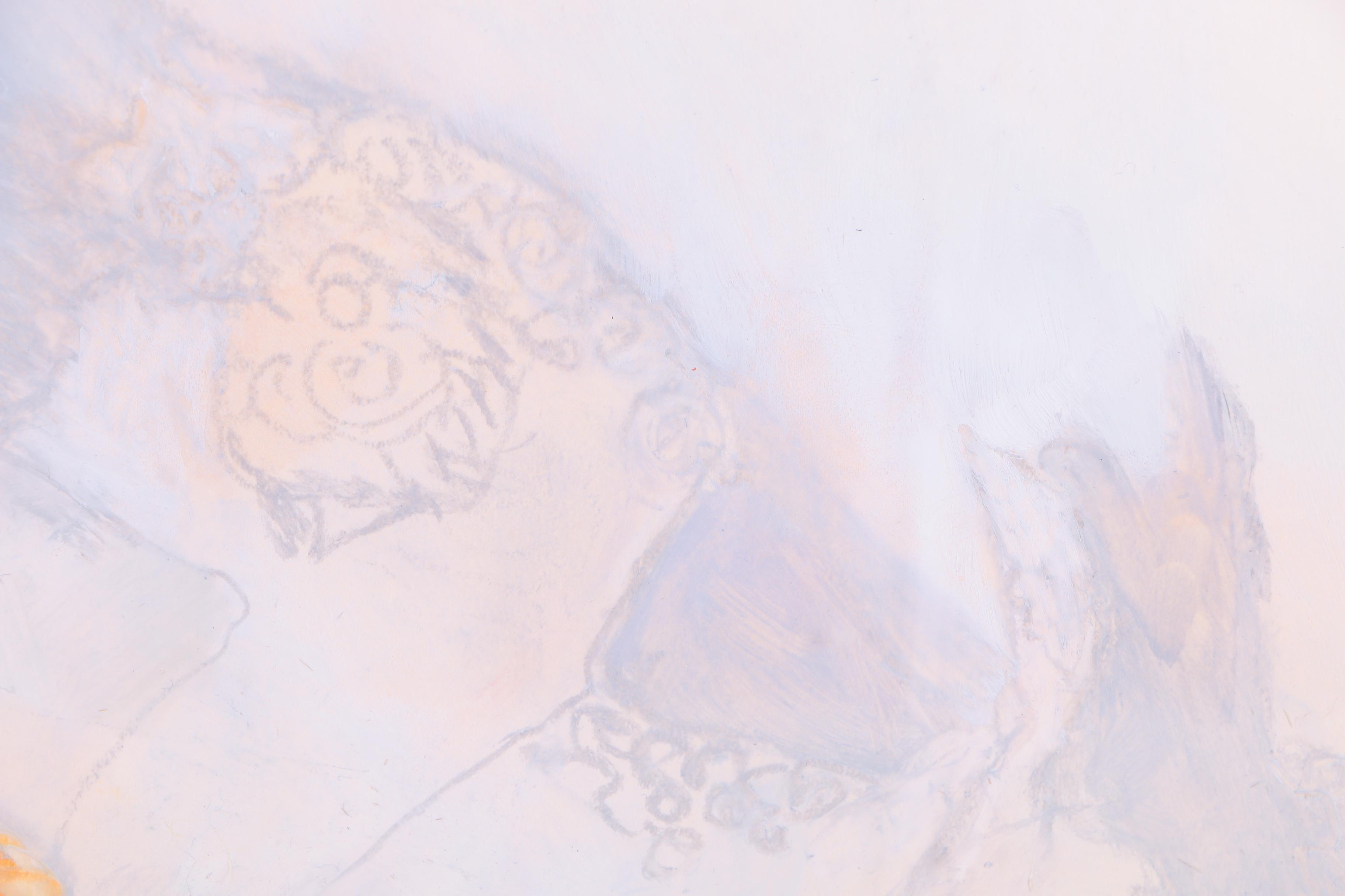 Jane W. Williams Oil on Paper "Memorabilia"