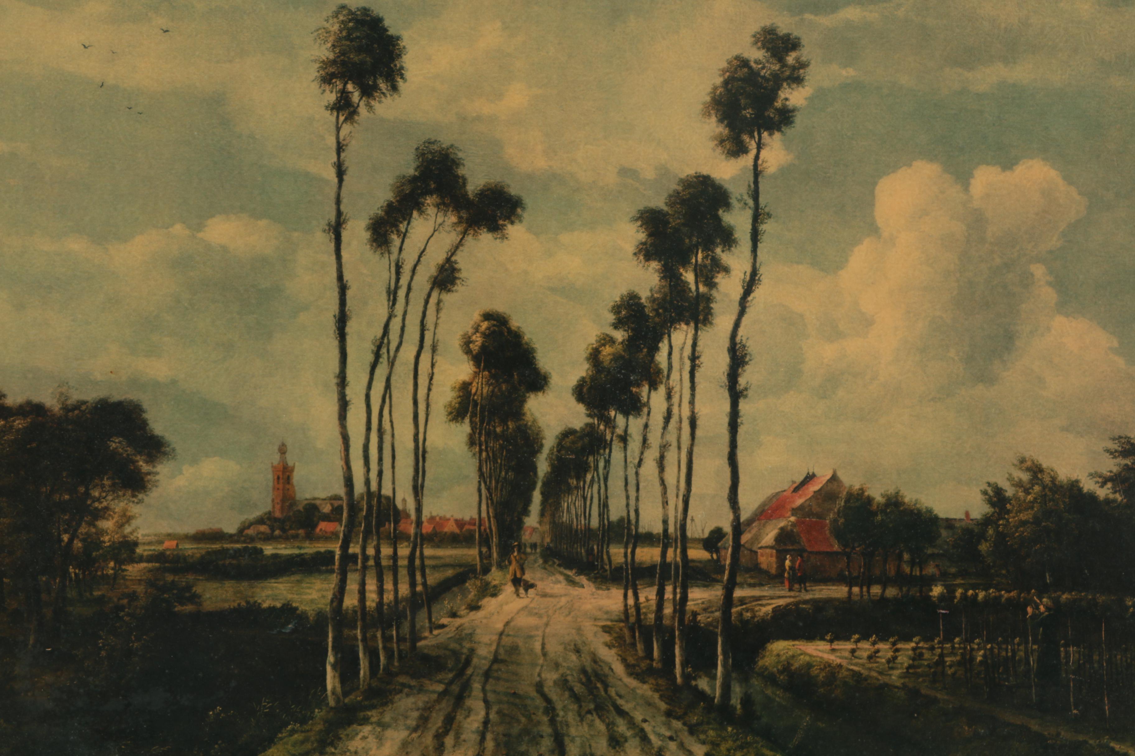 After Meindert Hobbema Offset Lithograph "The Avenue at Middelharnis"