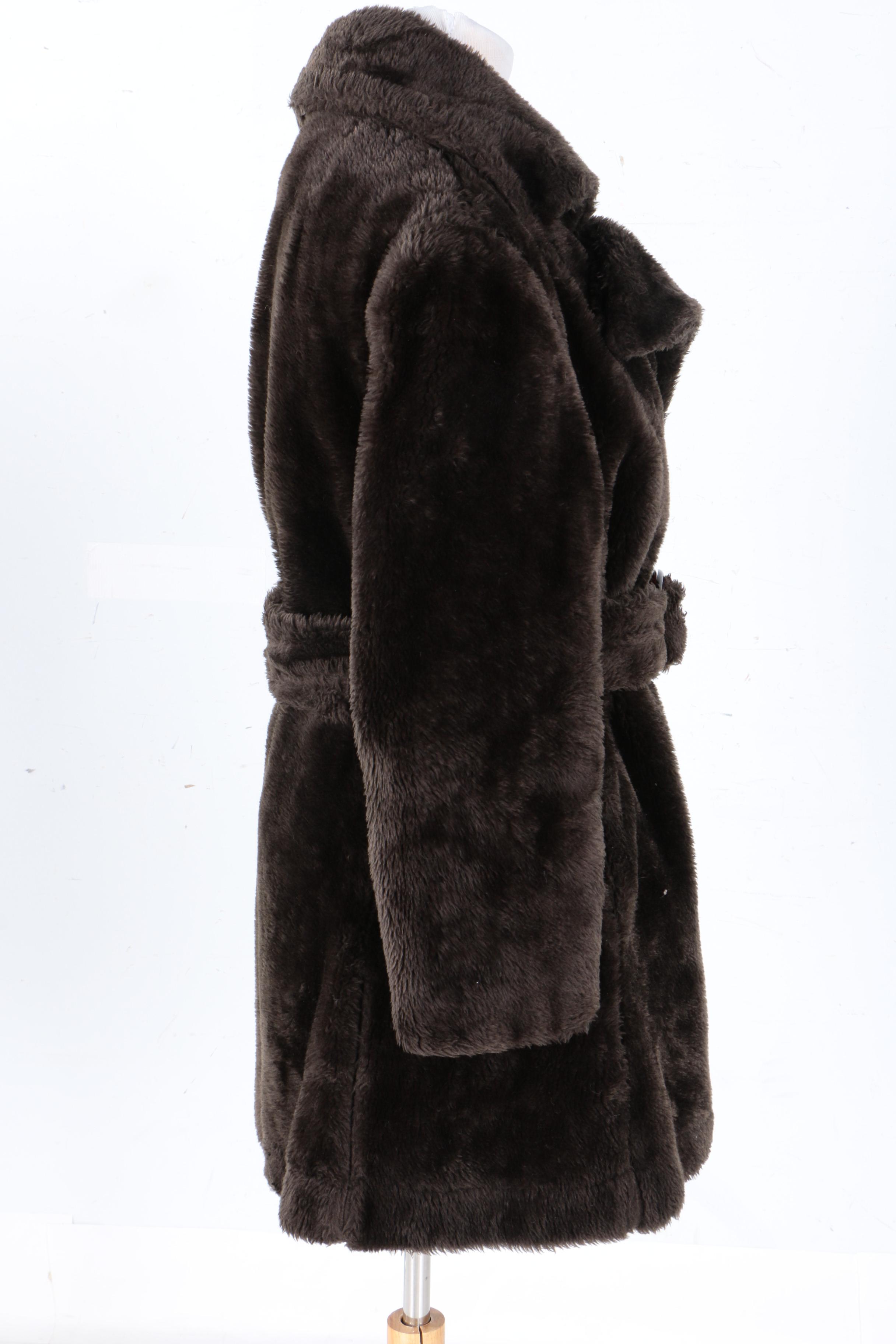 1960s Vintage Debutogs of New York Faux Fur Coat