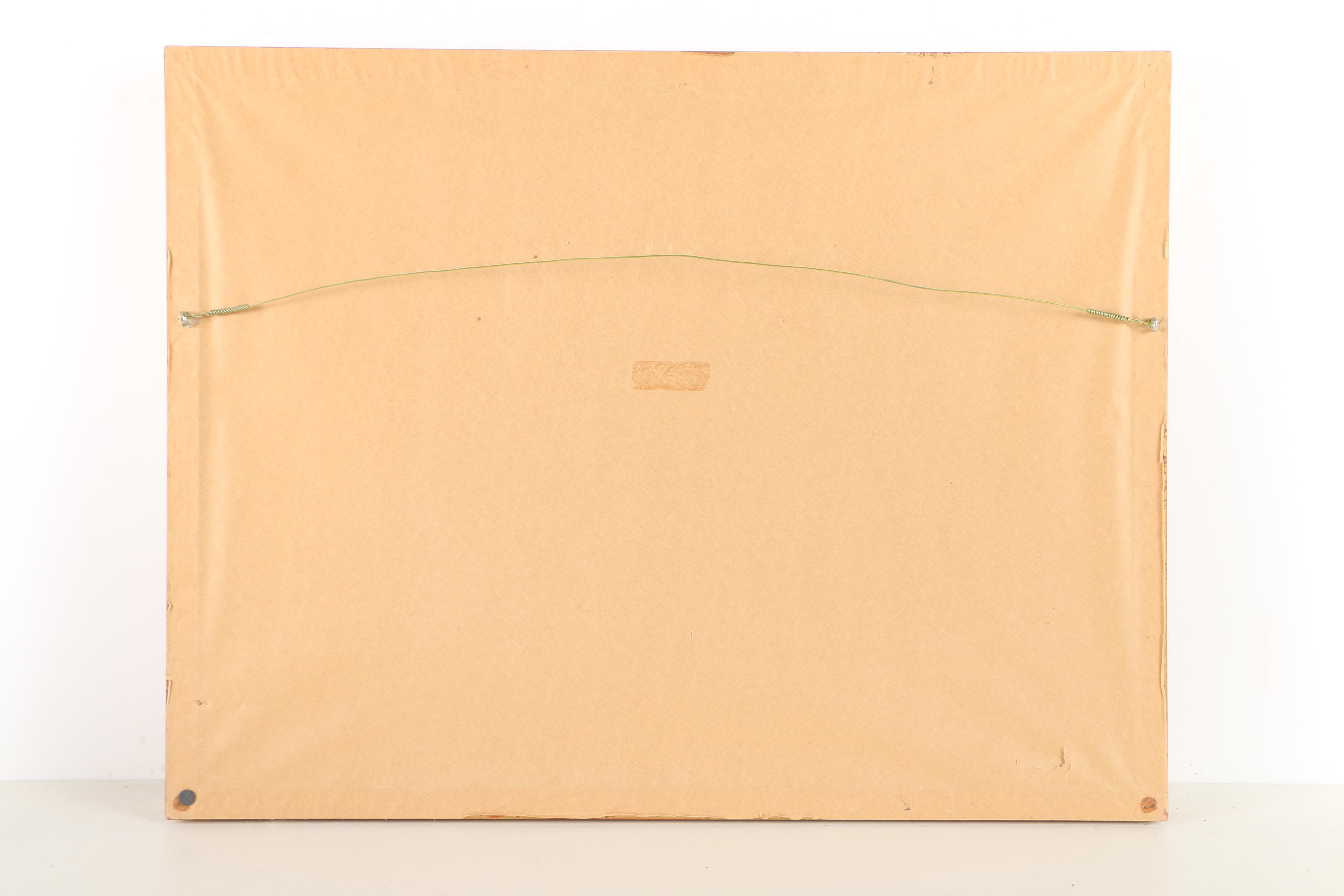 Jones Watercolor Painting on Paper of Building