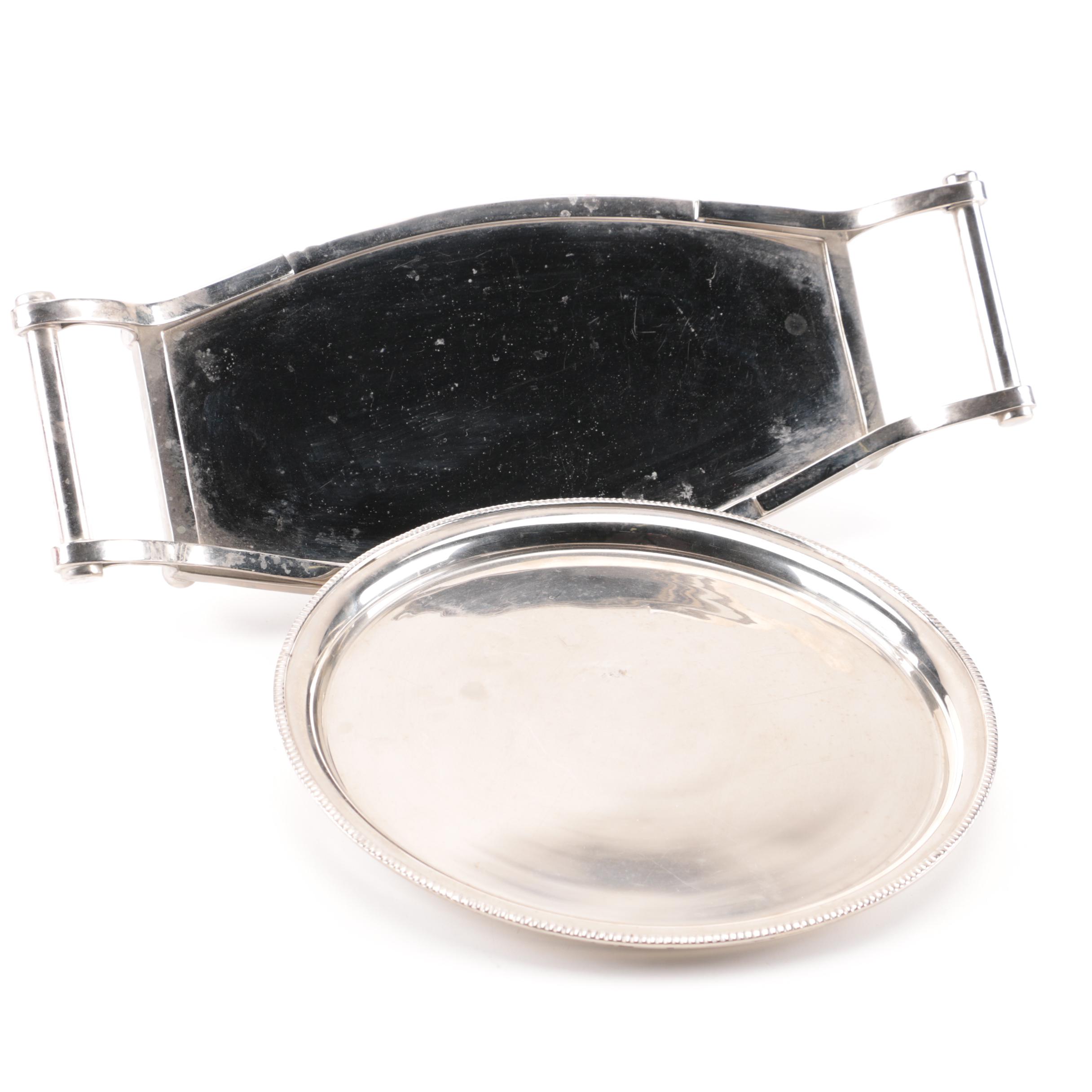 Silver Tone Decorative Trays