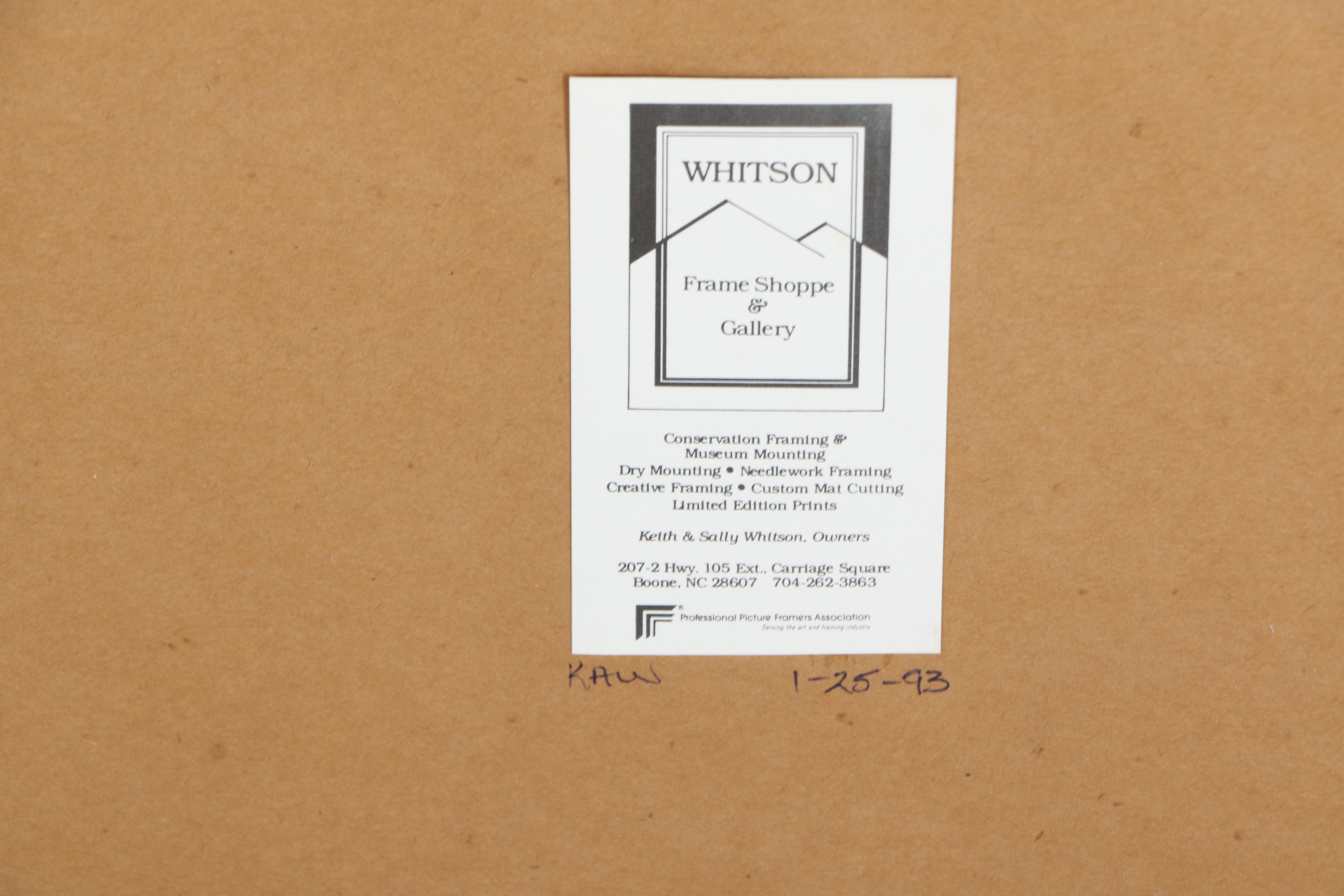 Signed Limited Edition Offset Lithograph "Daybreak At Grandfather Mountain"