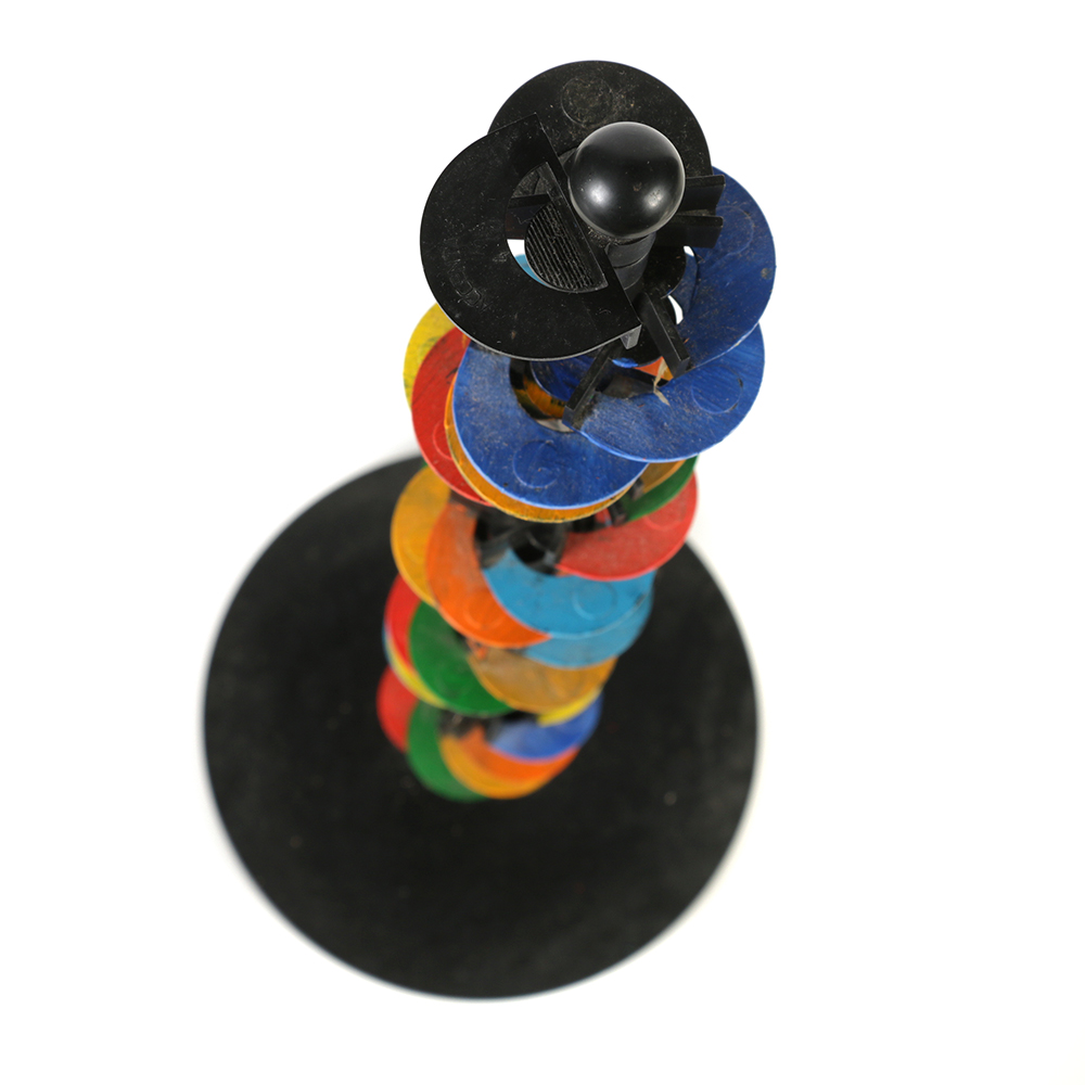 Hand Painted Plastic Rotating Sculpture