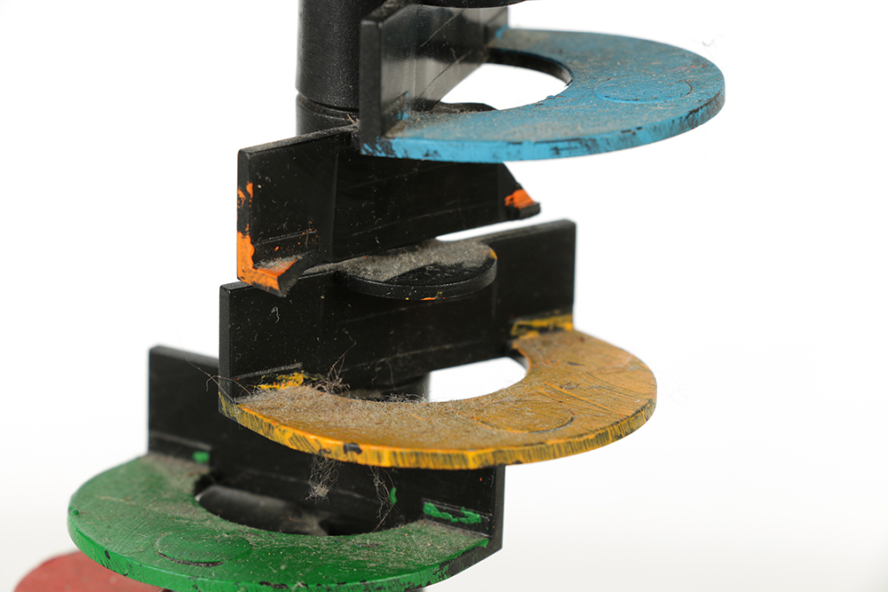 Hand Painted Plastic Rotating Sculpture