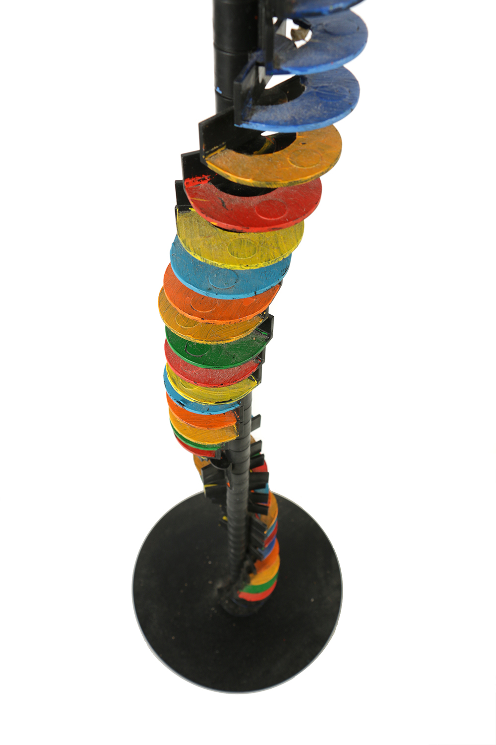 Hand Painted Plastic Rotating Sculpture