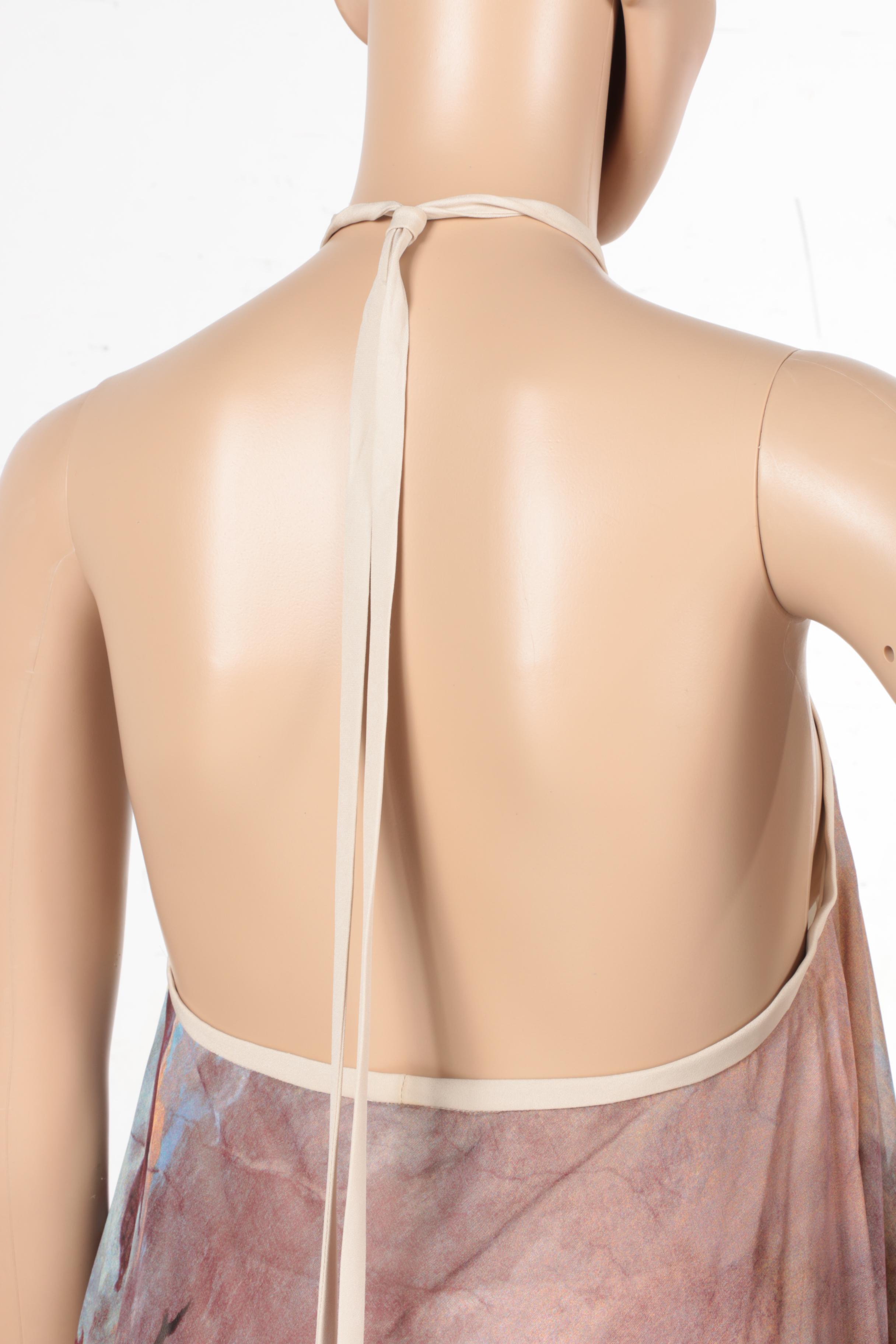 Two Jean-Louis Scherrer Silk Handkerchief Style Dresses