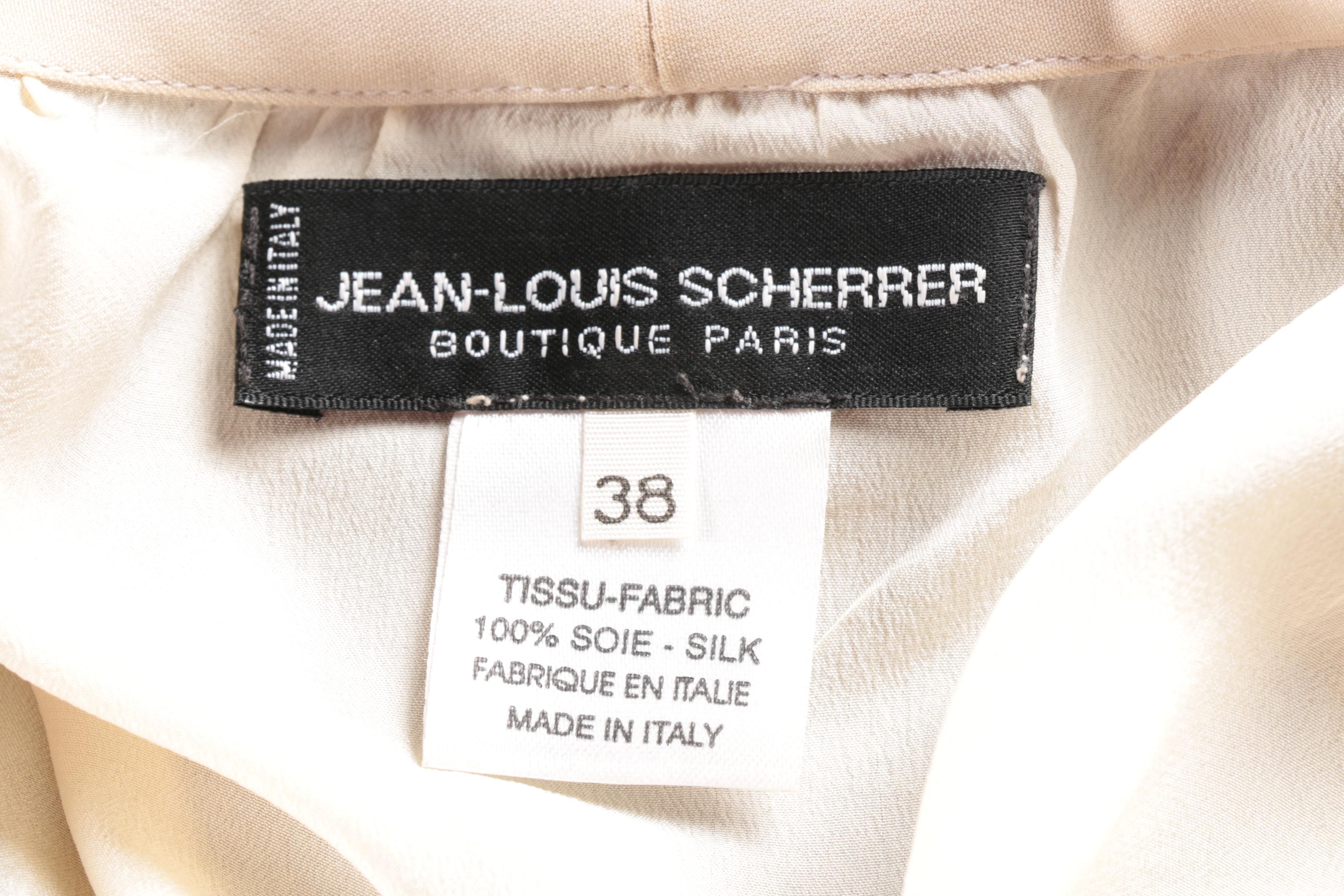 Two Jean-Louis Scherrer Silk Handkerchief Style Dresses