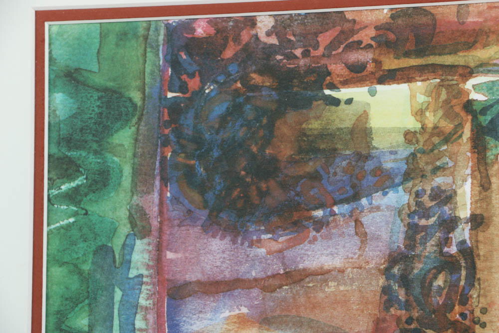 Offset Lithograph of Chickens